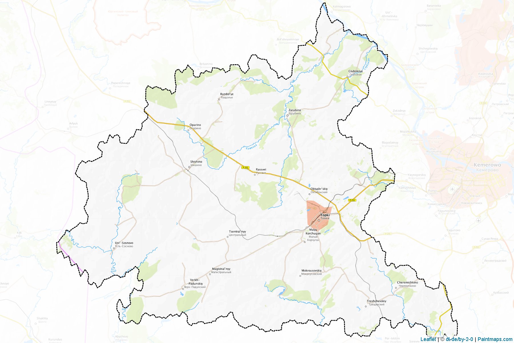 Topkinskiy (Kemerovo) Haritası Örnekleri-1