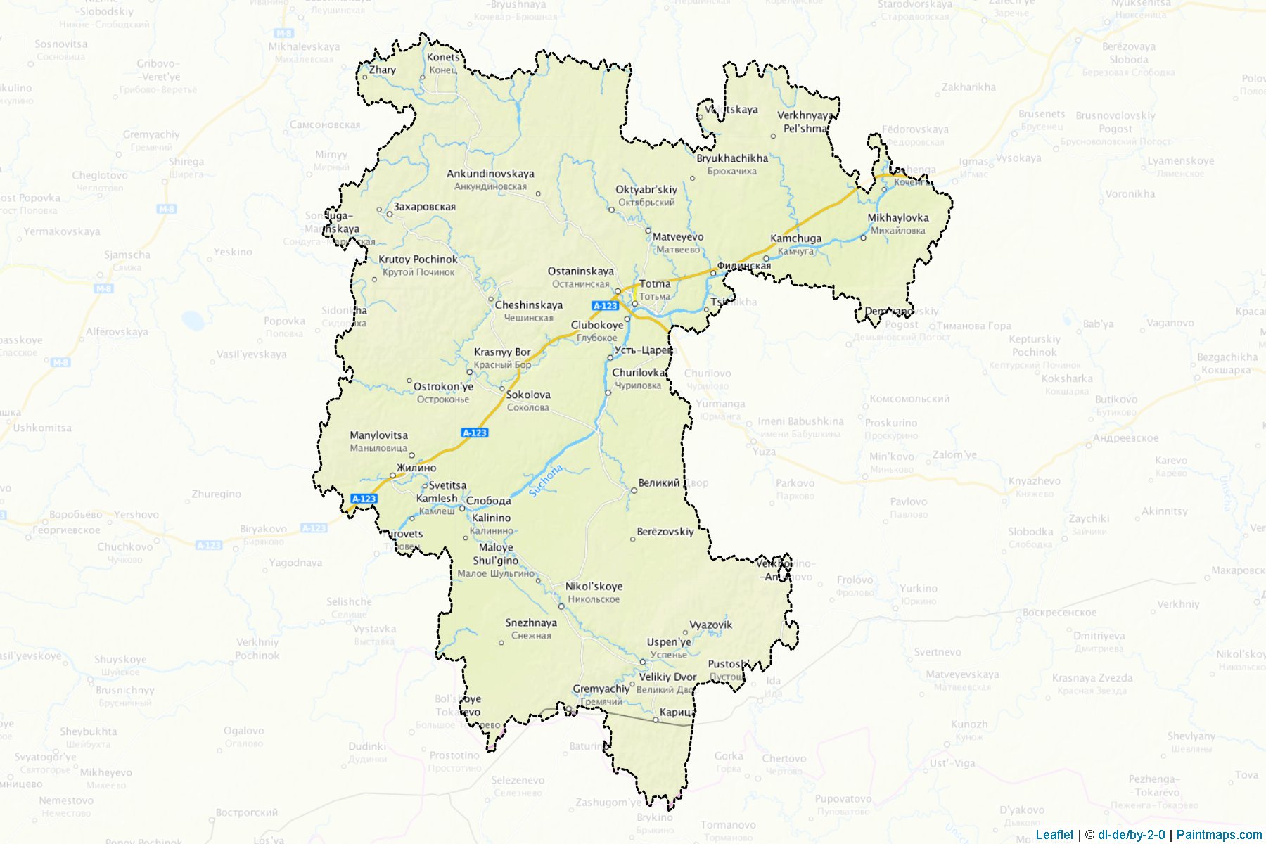 Muestras de recorte de mapas Totemskiy (Vologda)-1