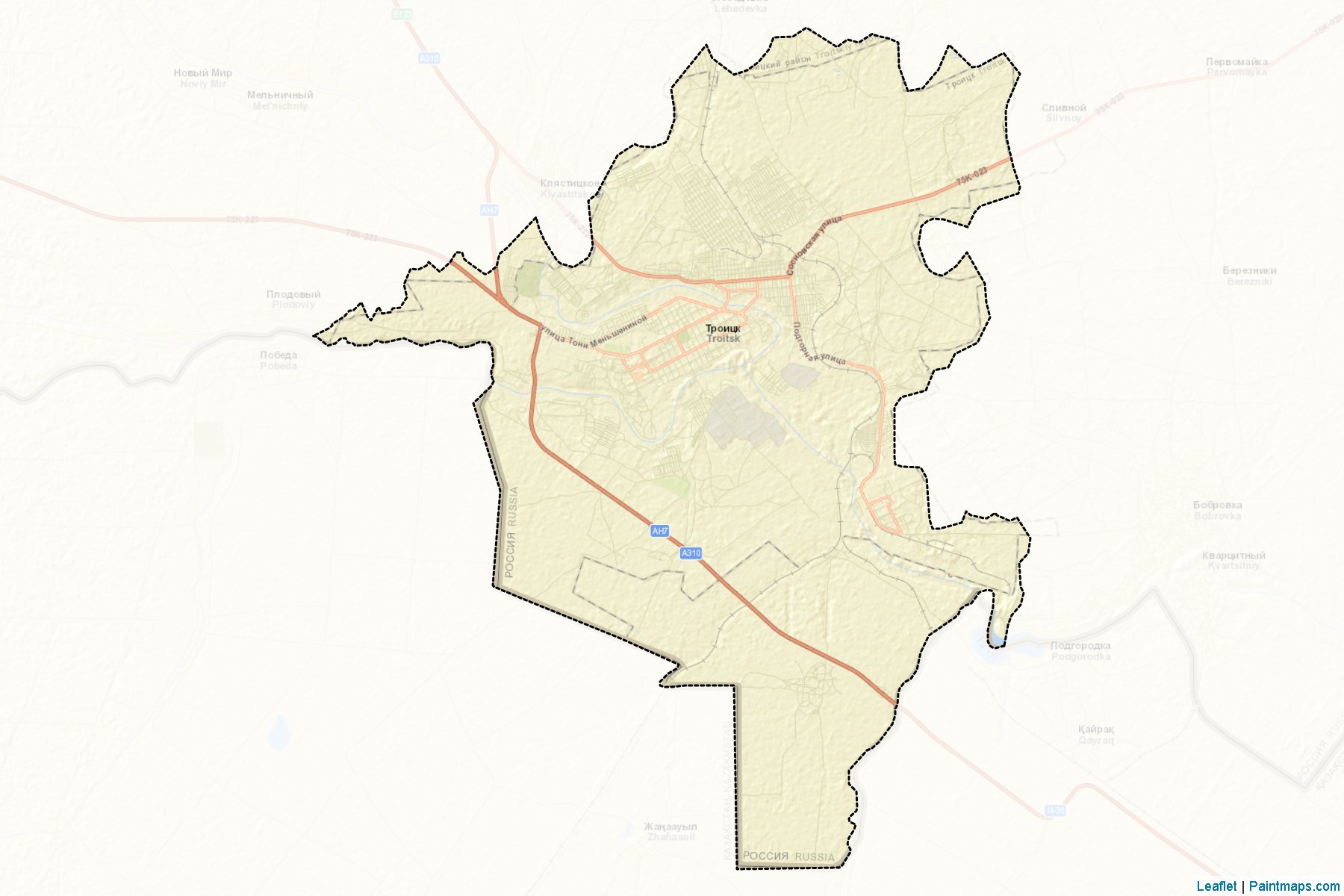 Troickij (Chelyabinsk) Map Cropping Samples-2