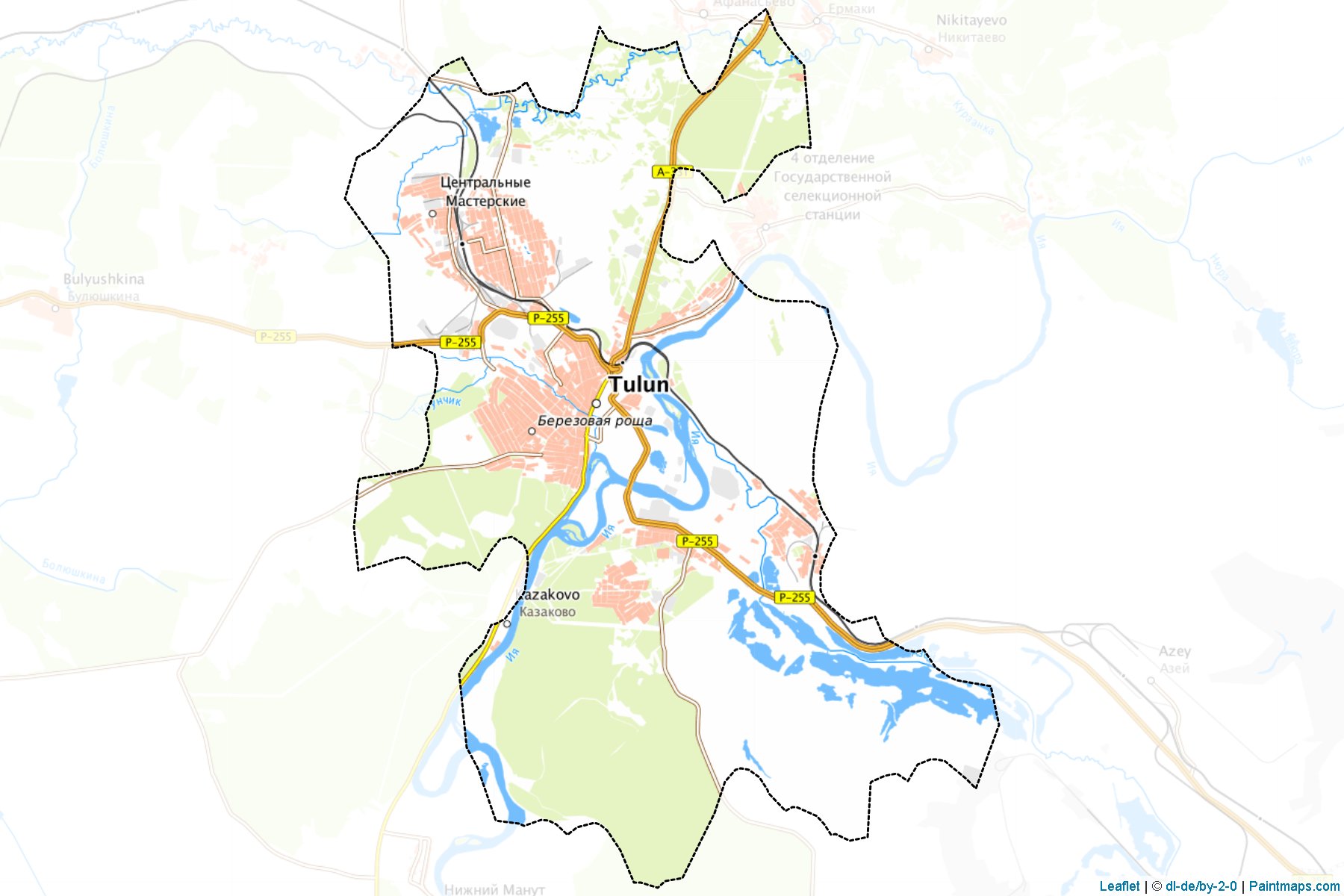 Tulun (Irkutsk) Map Cropping Samples-1