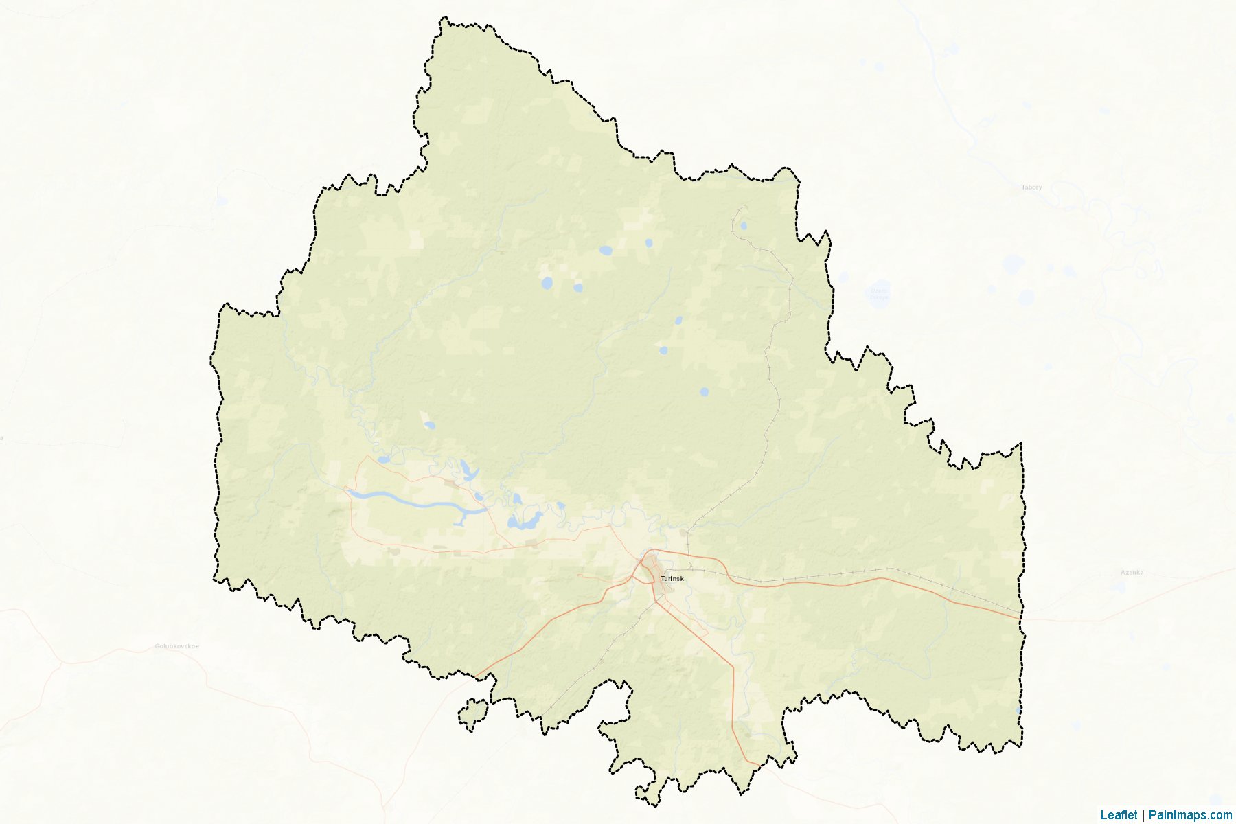 Muestras de recorte de mapas Turinskiy (Sverdlovsk)-2