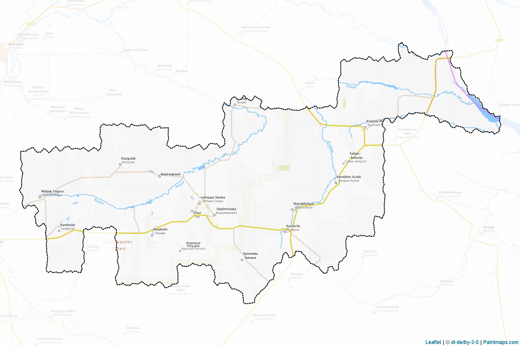 Turkmenskiy (Stavropol) Map Cropping Samples-1