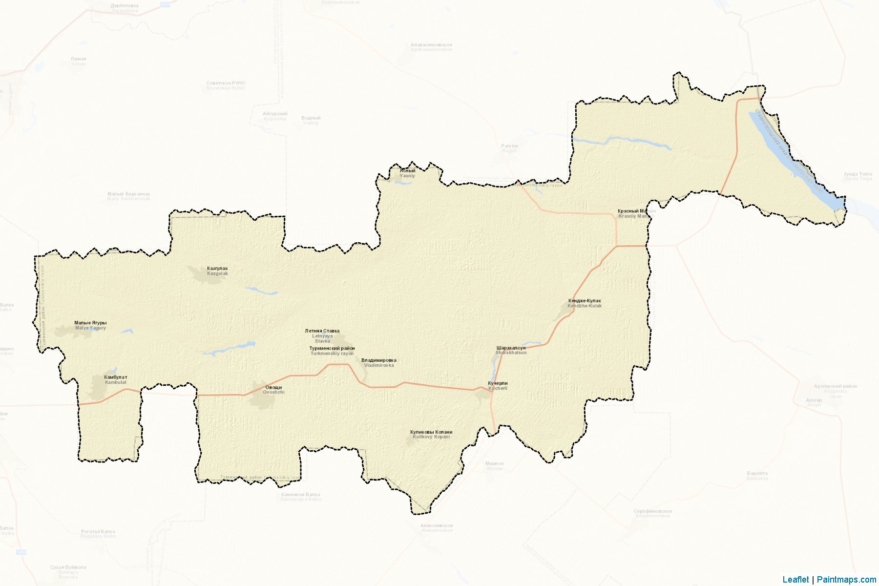 Turkmenskiy (Stavropol) Map Cropping Samples-2