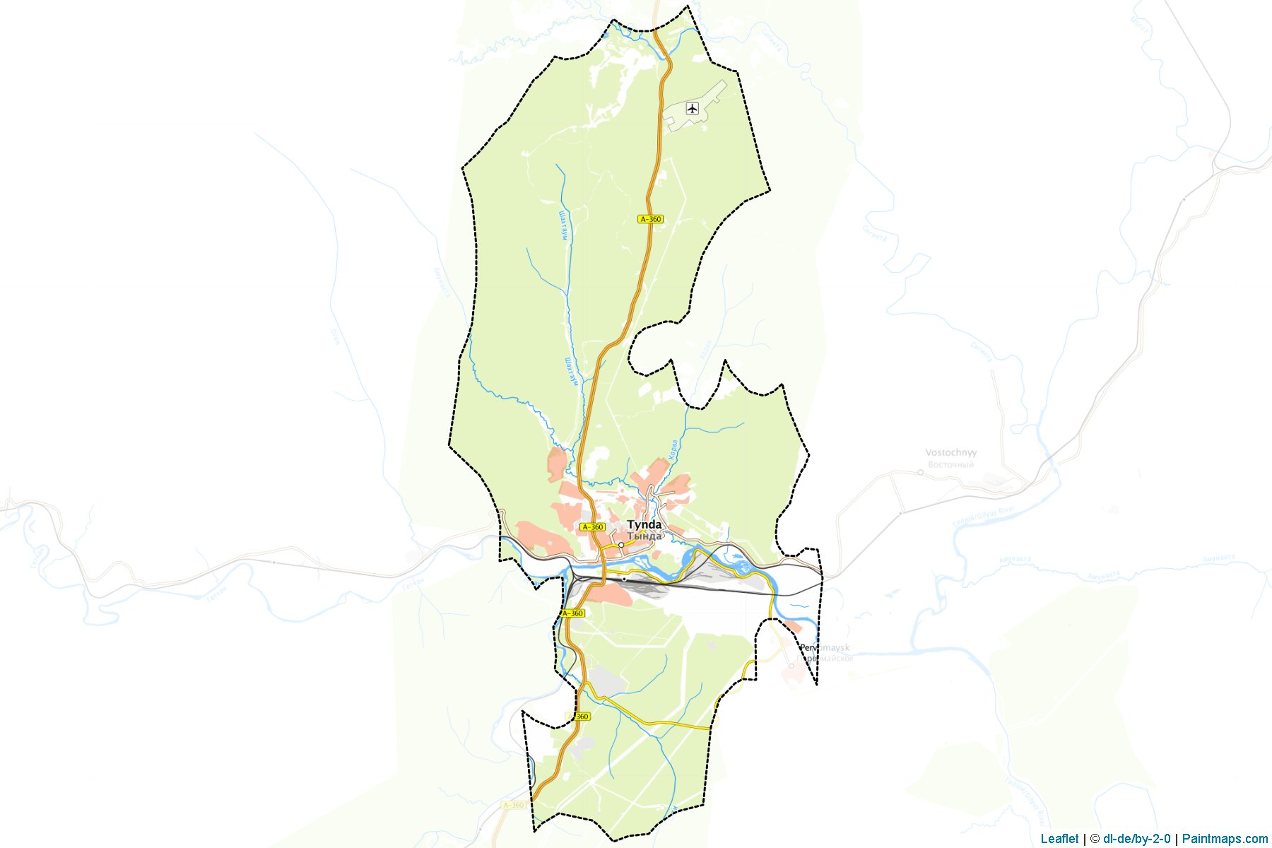 Tynda (Amur) Map Cropping Samples-1