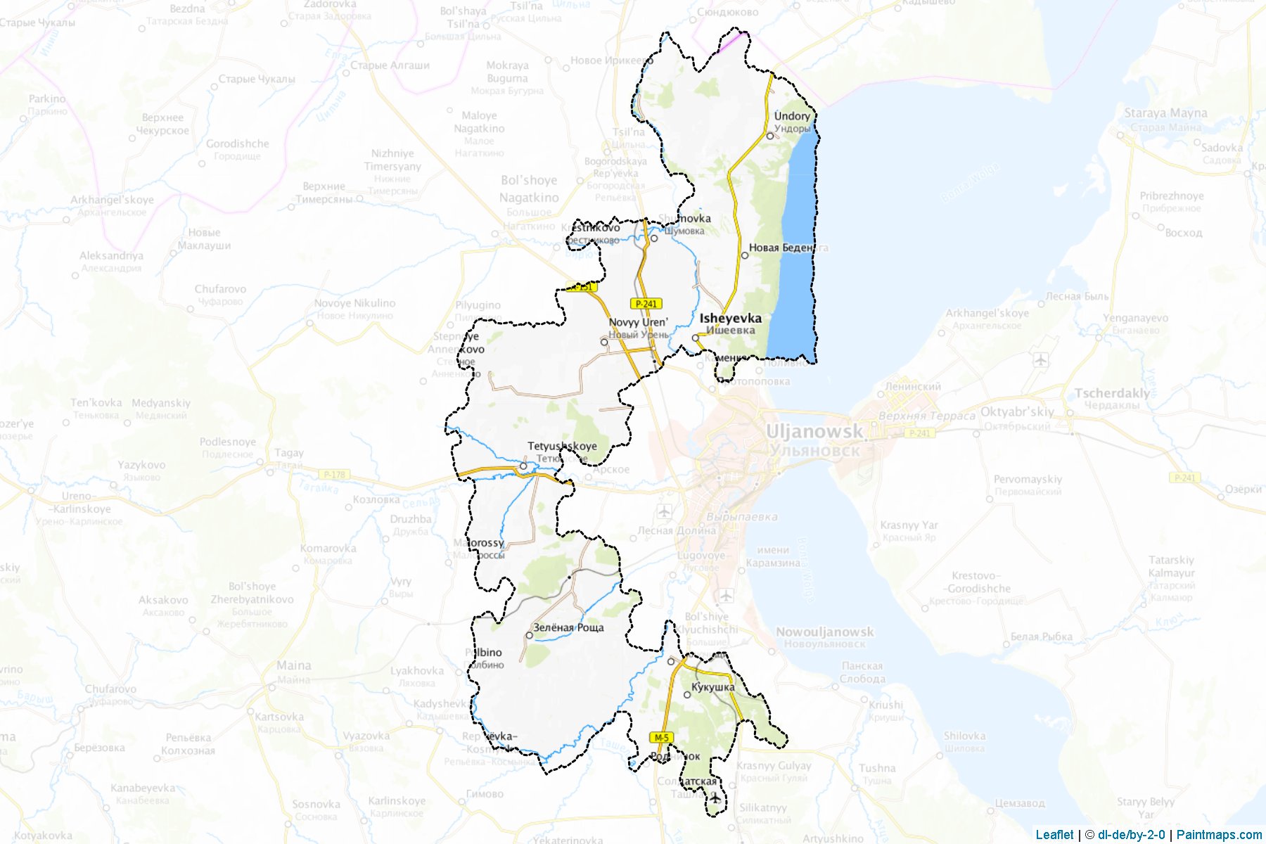 Muestras de recorte de mapas Ul'janovskiy (Ulyanovsk)-1