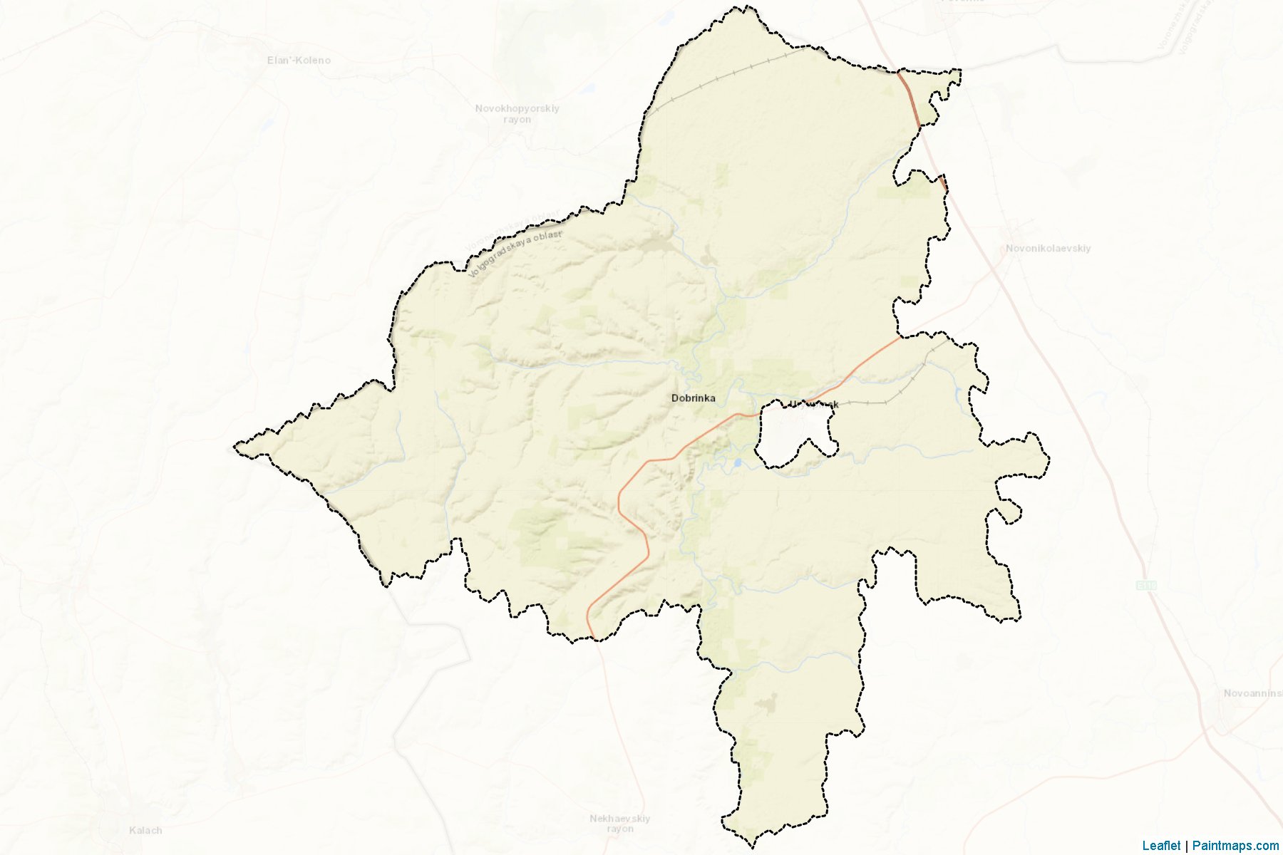 Muestras de recorte de mapas Urjupinskiy (Volgograd)-2