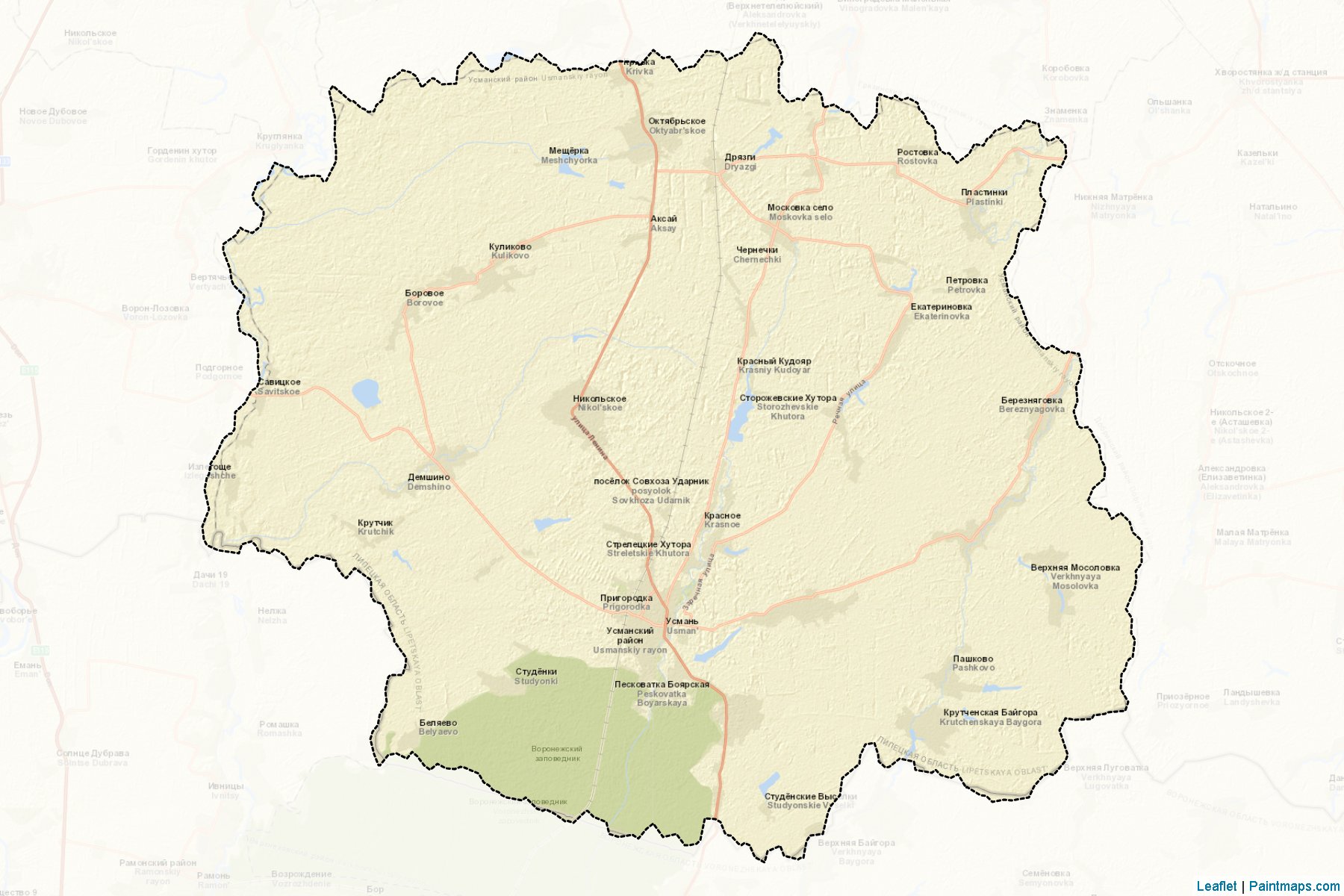 Usmanskiy (Lipetsk) Haritası Örnekleri-2