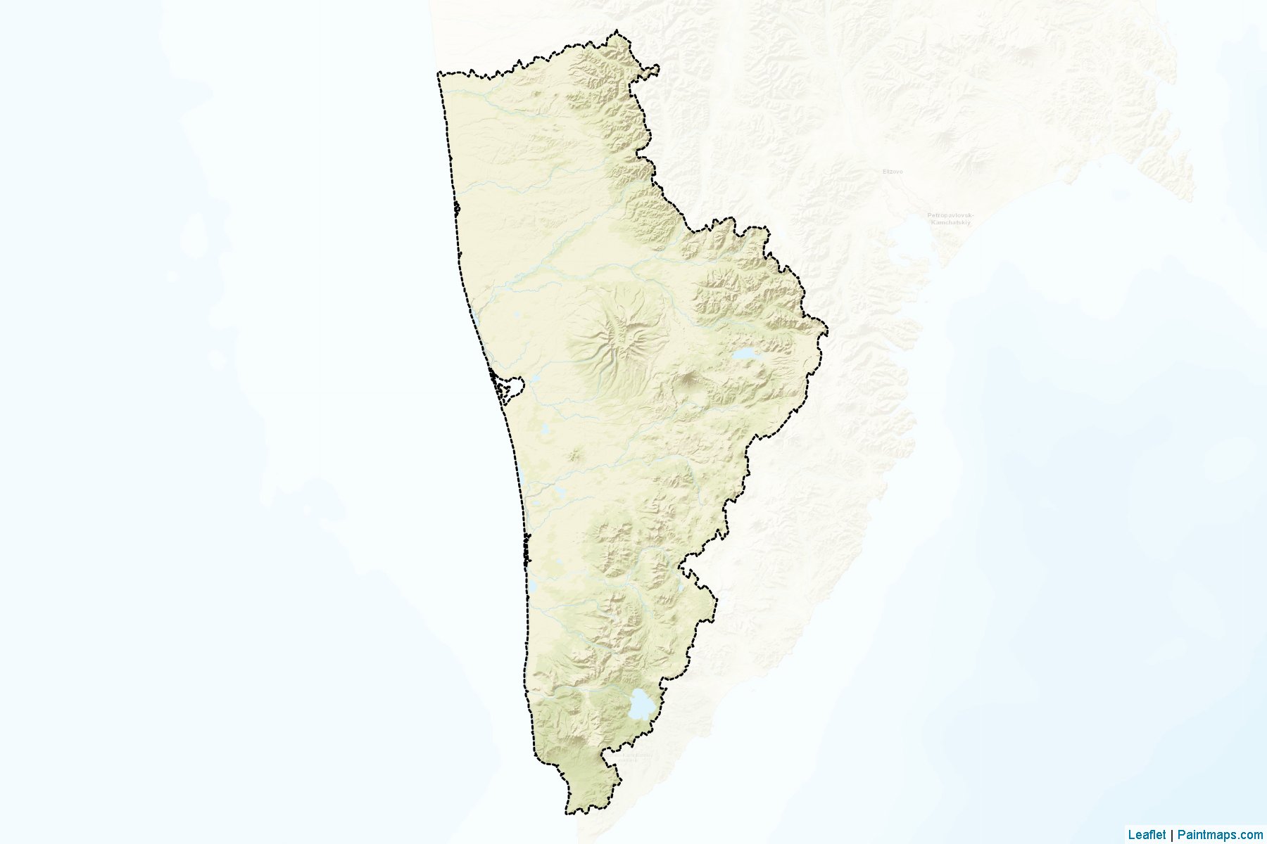 Ust'-Bol'shereckij (Kamchatka) Map Cropping Samples-2