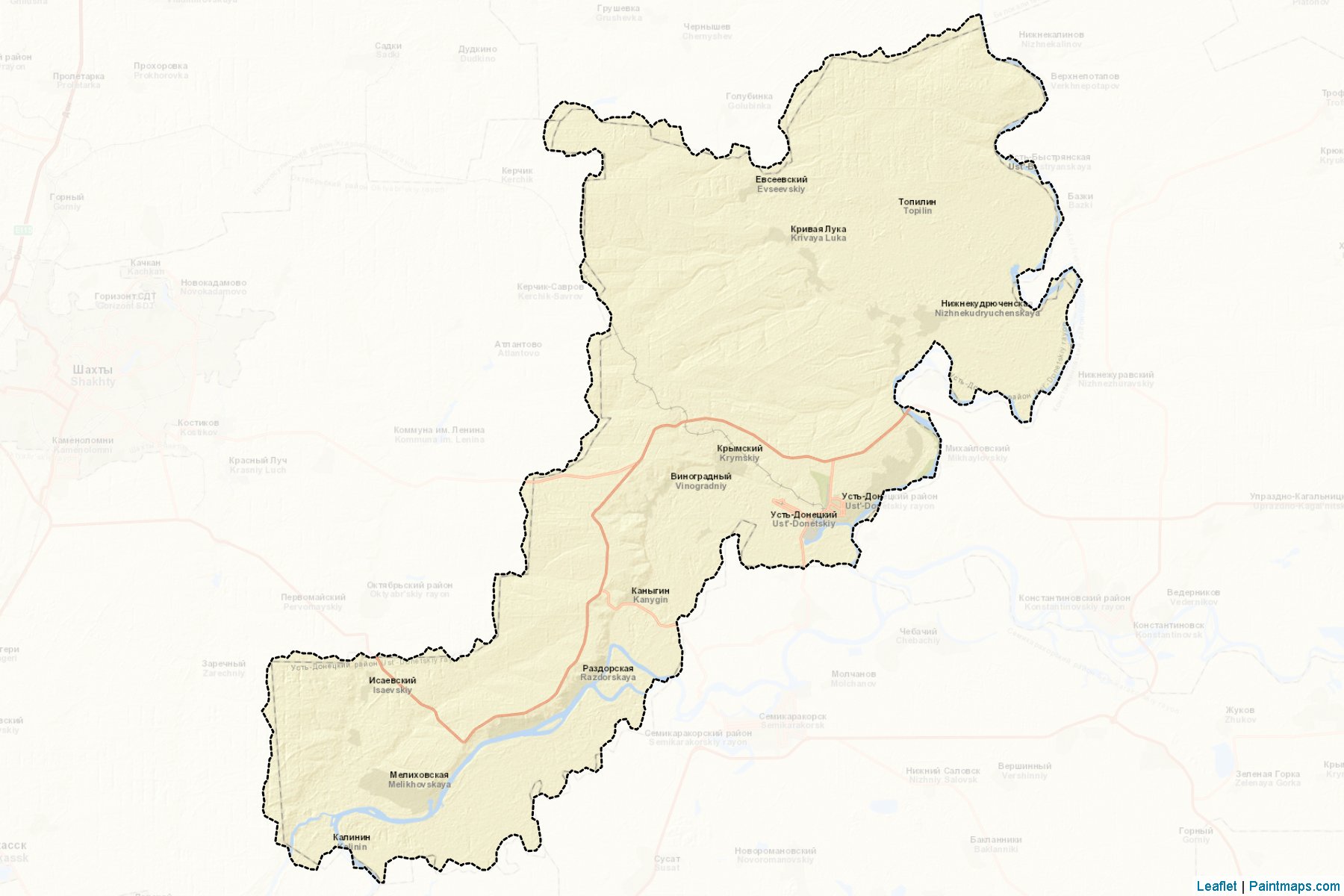 Ust'-Doneckij (Rostov) Map Cropping Samples-2