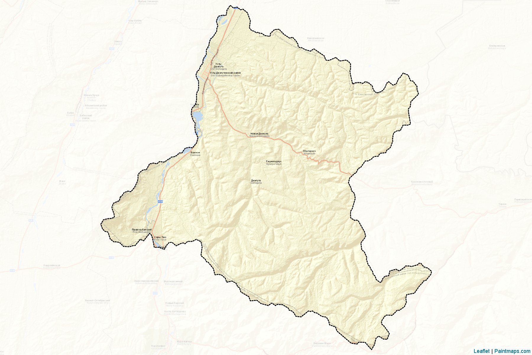 Ust'-Dzhegutinskiy (Karachay-Cherkess) Map Cropping Samples-2