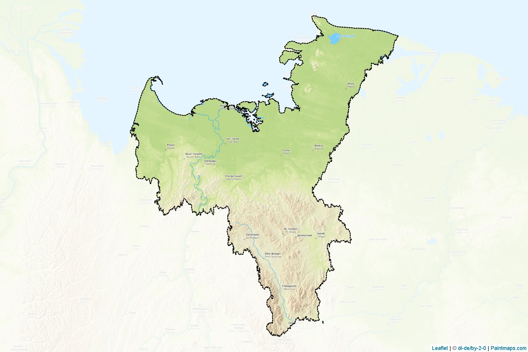 Ust'-JAnskiy (Sakha) Map Cropping Samples-1