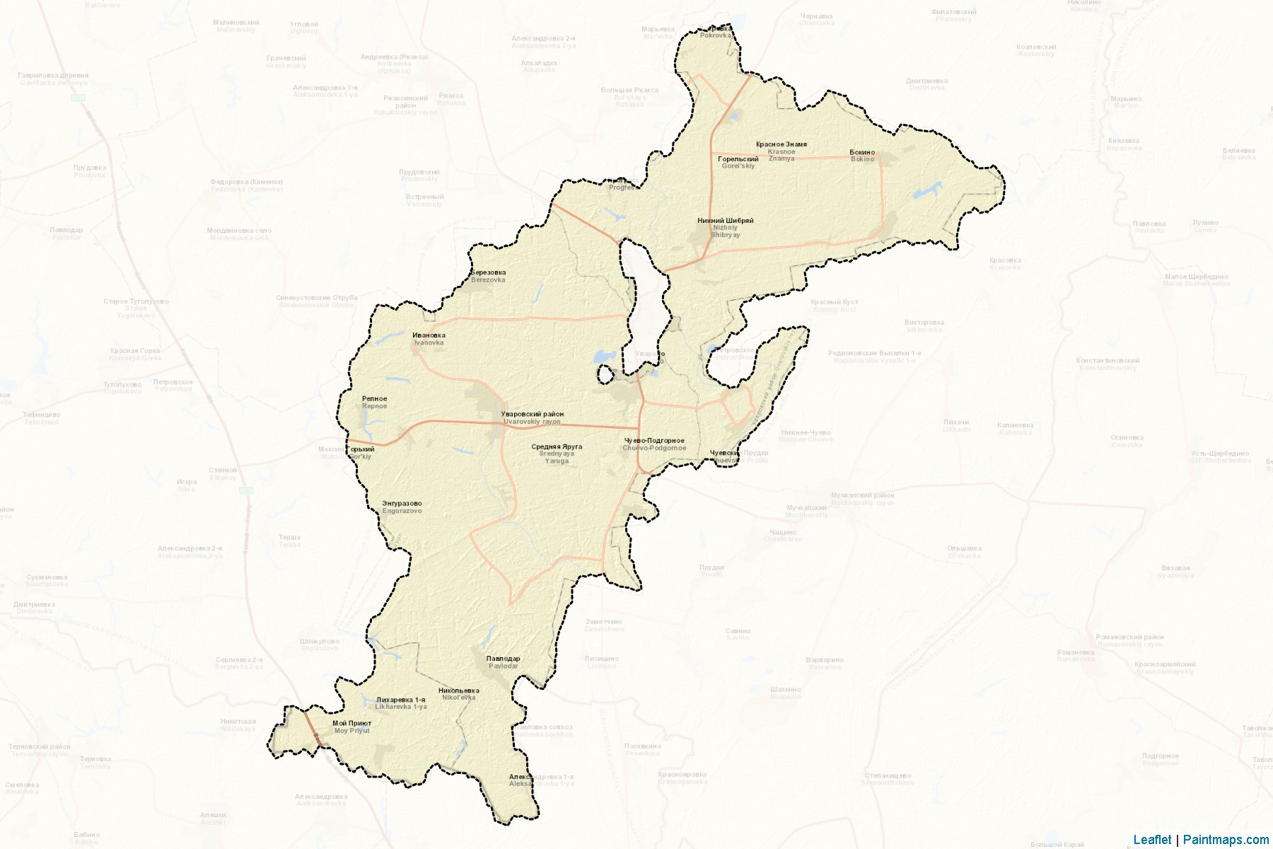 Uvarovskiy (Tambov) Map Cropping Samples-2