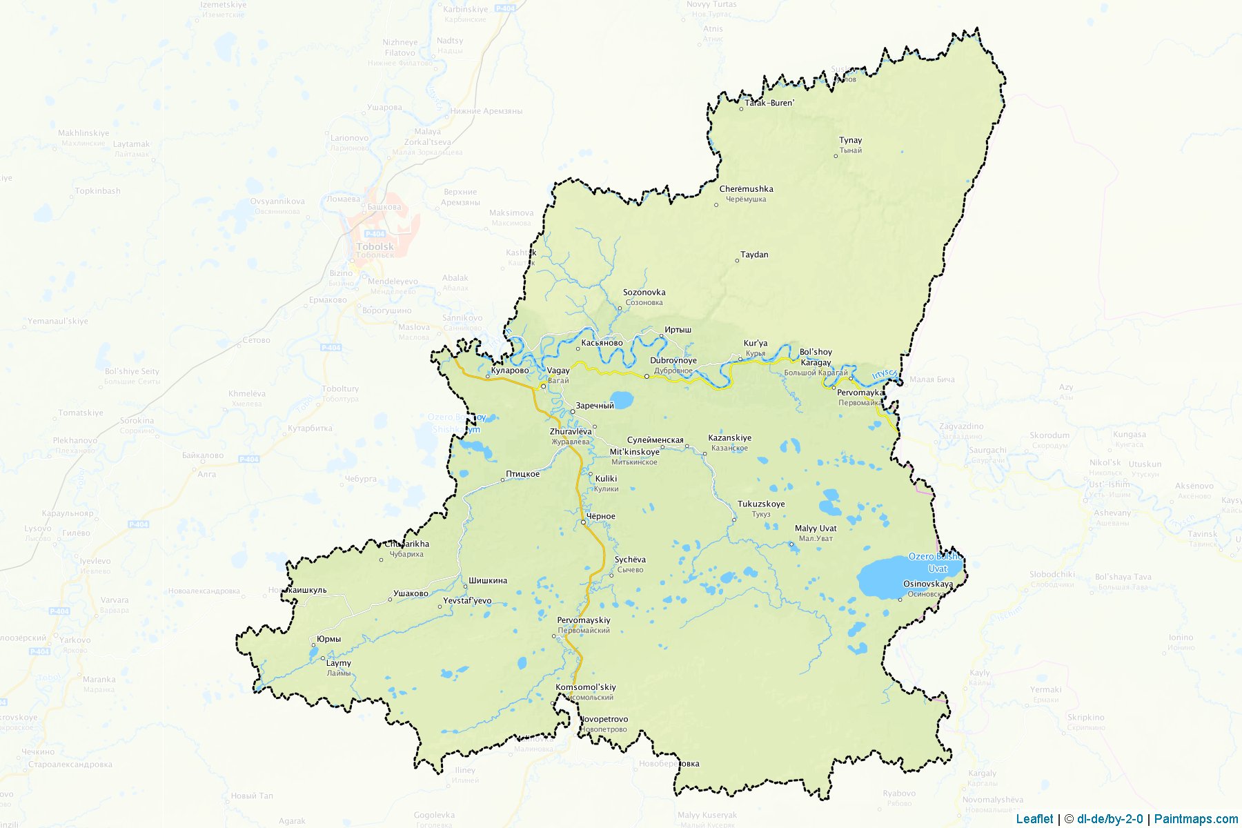 Vagajskiy (Tyumen) Map Cropping Samples-1