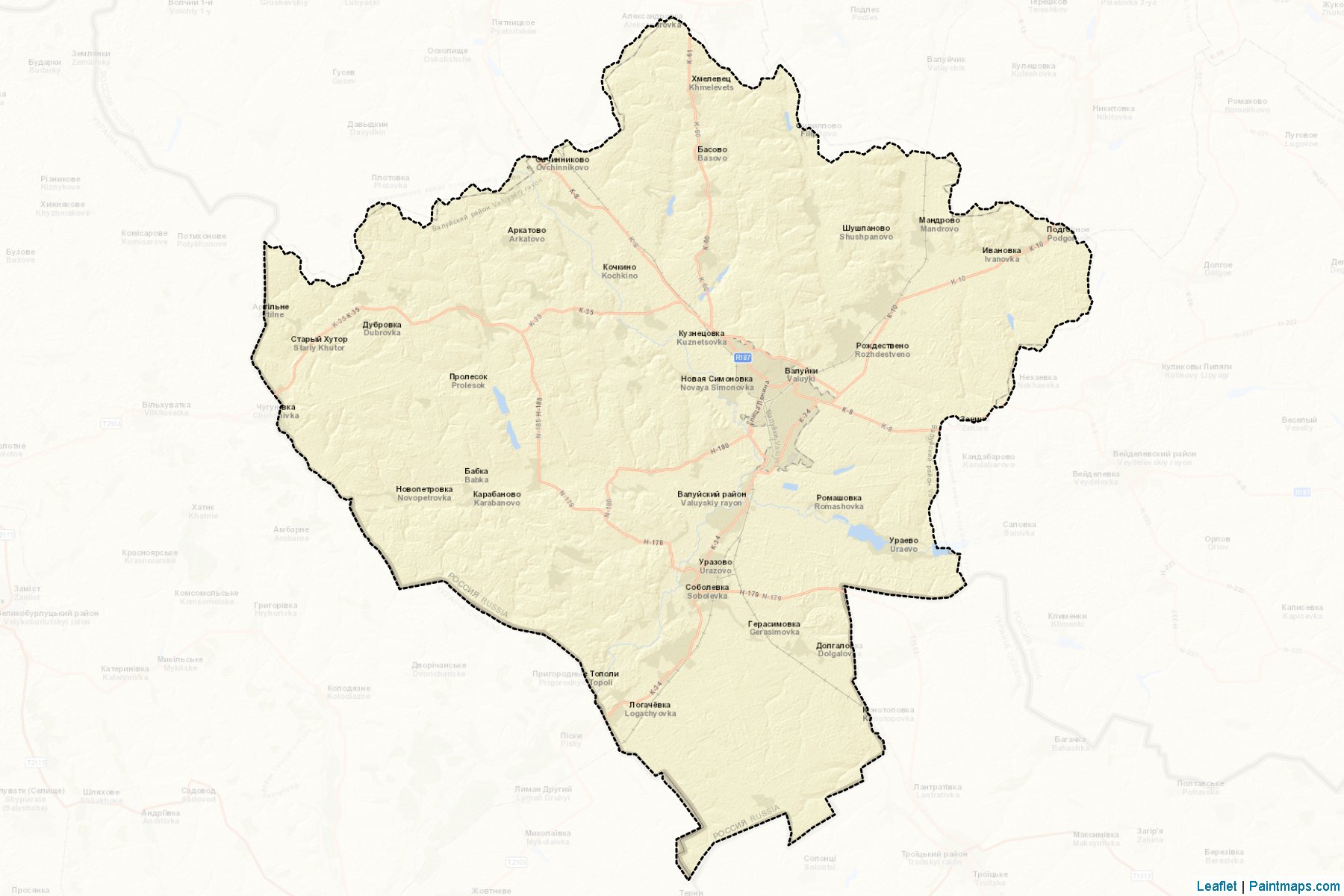 Muestras de recorte de mapas Valujskiy (Belgorod)-2