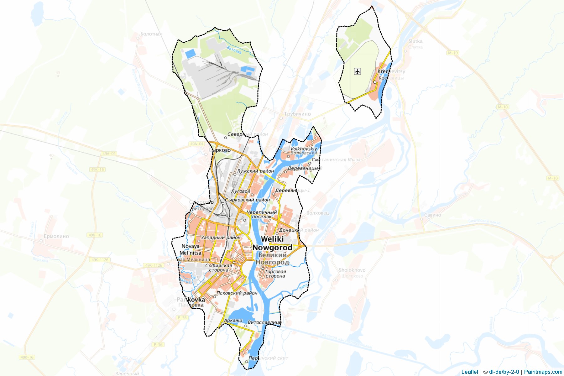 Velikij Nov (Novgorod) Haritası Örnekleri-1