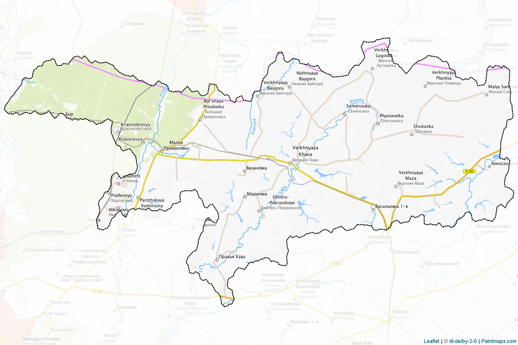 Verkhnekhavskiy (Voronezh) Map Cropping Samples-1