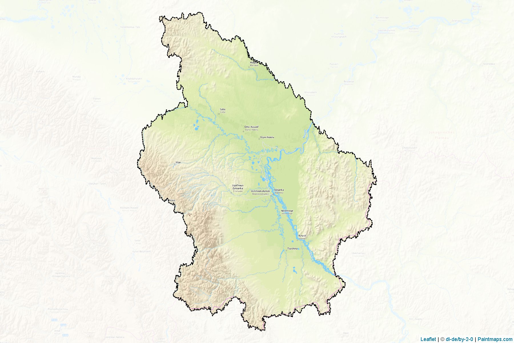 Verkhnekolymskiy (Sakha) Map Cropping Samples-1