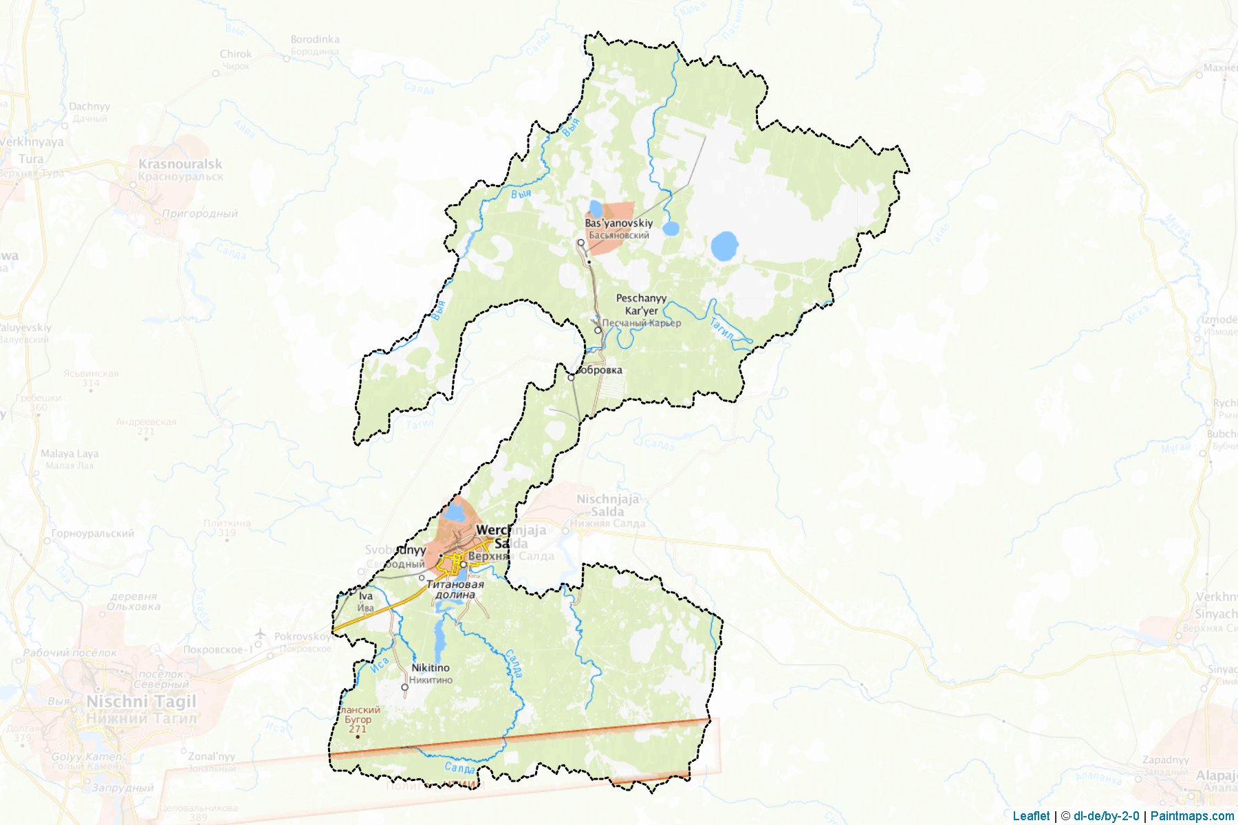 Verkhnesaldinskiy (Sverdlovsk) Map Cropping Samples-1