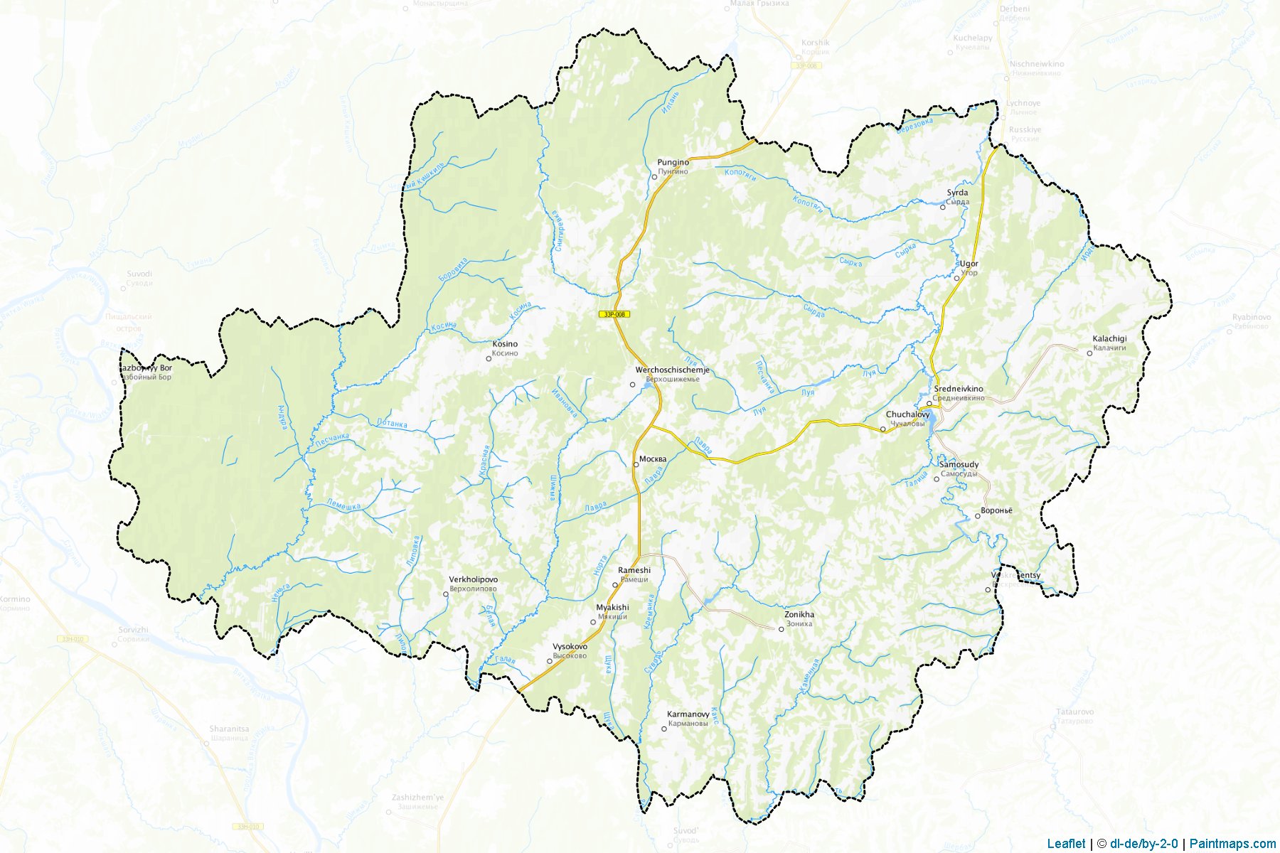 Verkhoshizhemskiy (Kirov) Map Cropping Samples-1