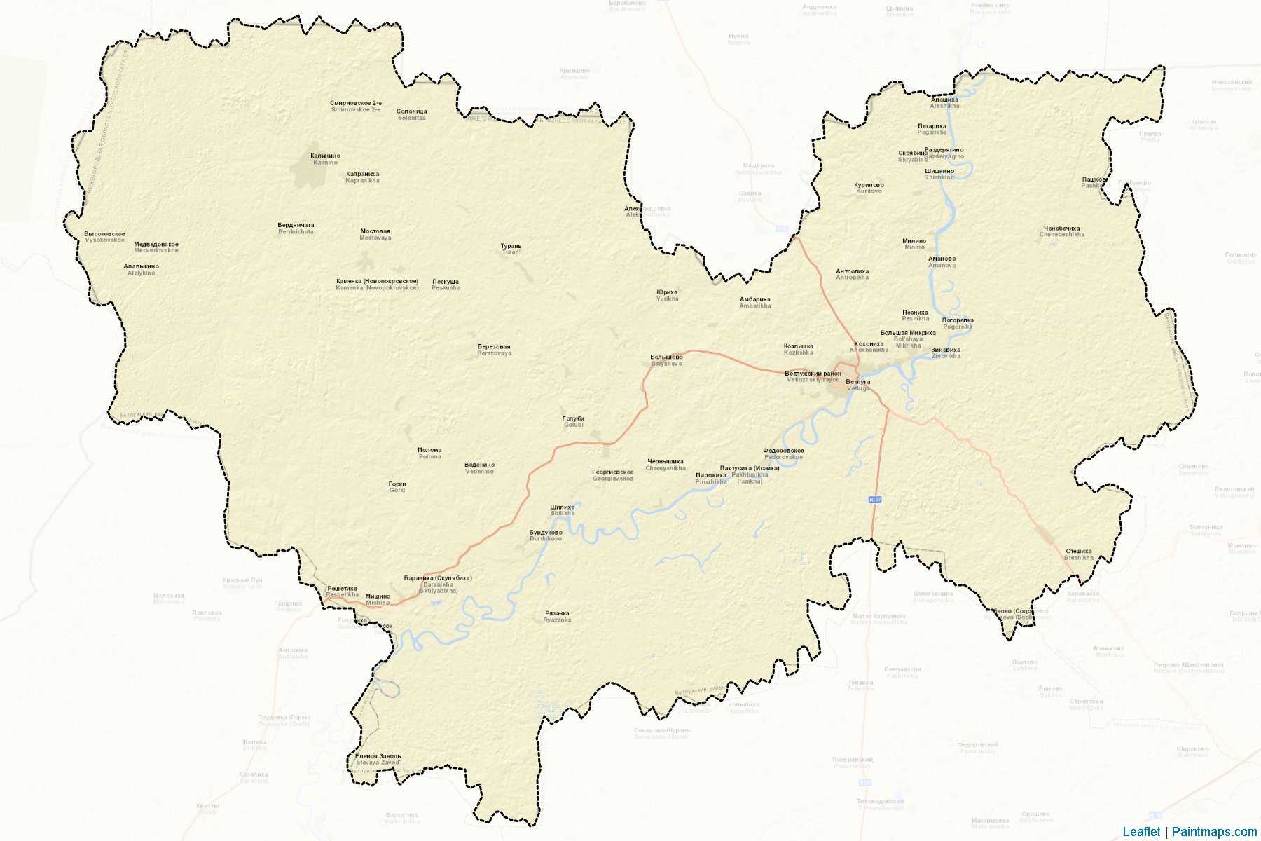 Vetluzhskiy (Nizhny Novgorod) Map Cropping Samples-2