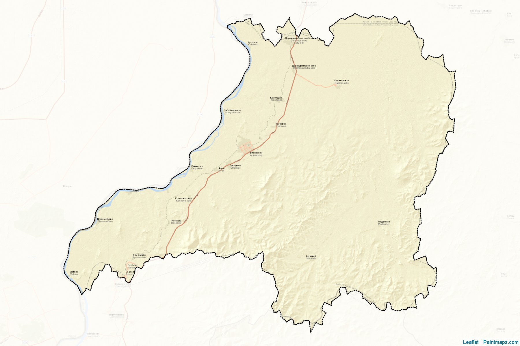 Muestras de recorte de mapas Vjazemskiy (Khabarovsk)-2