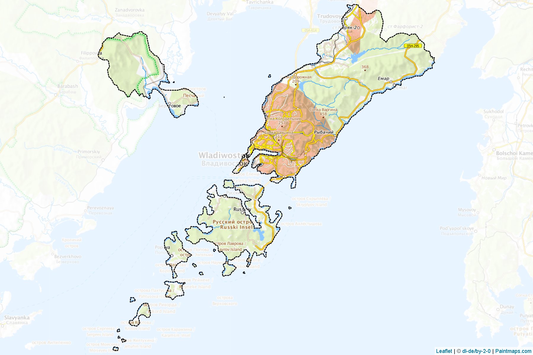 Muestras de recorte de mapas Vladivostokskiy (Primorsky)-1