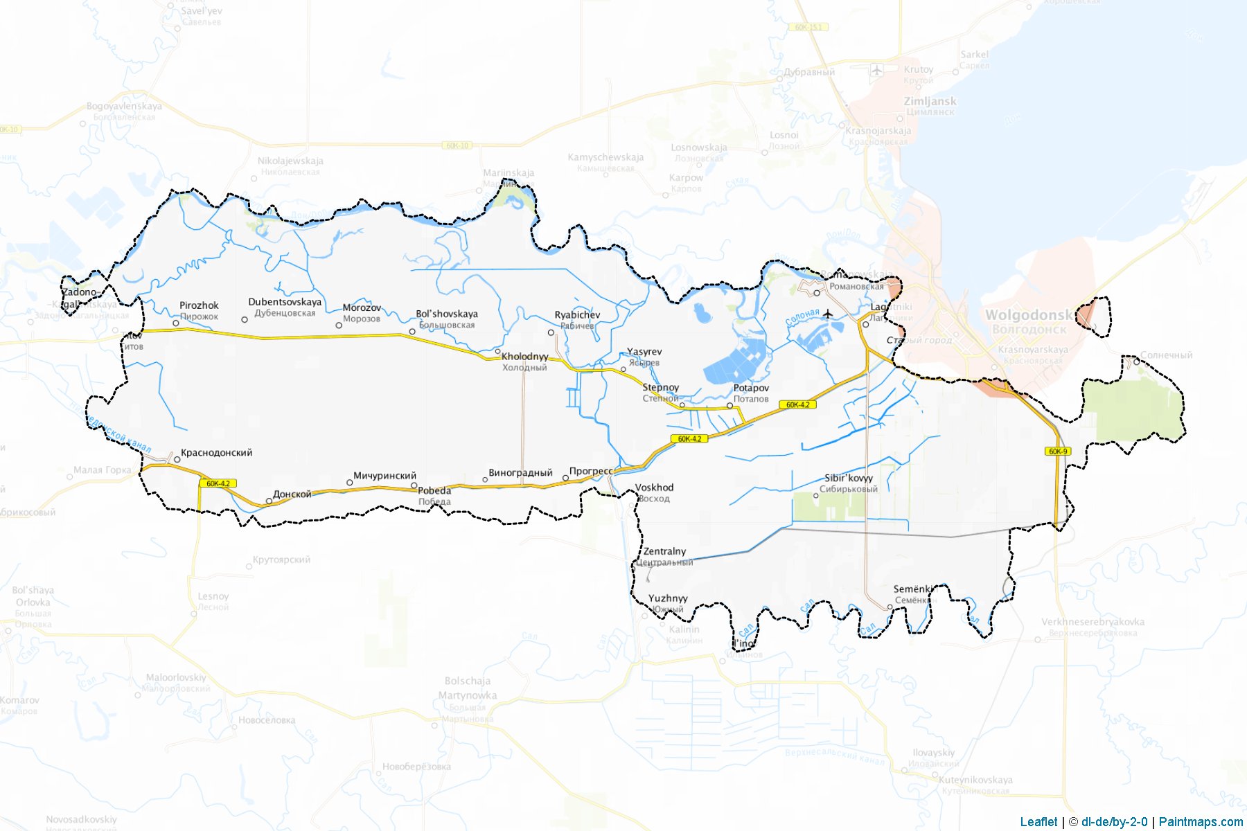 Volgodonskoj (Rostov) Map Cropping Samples-1