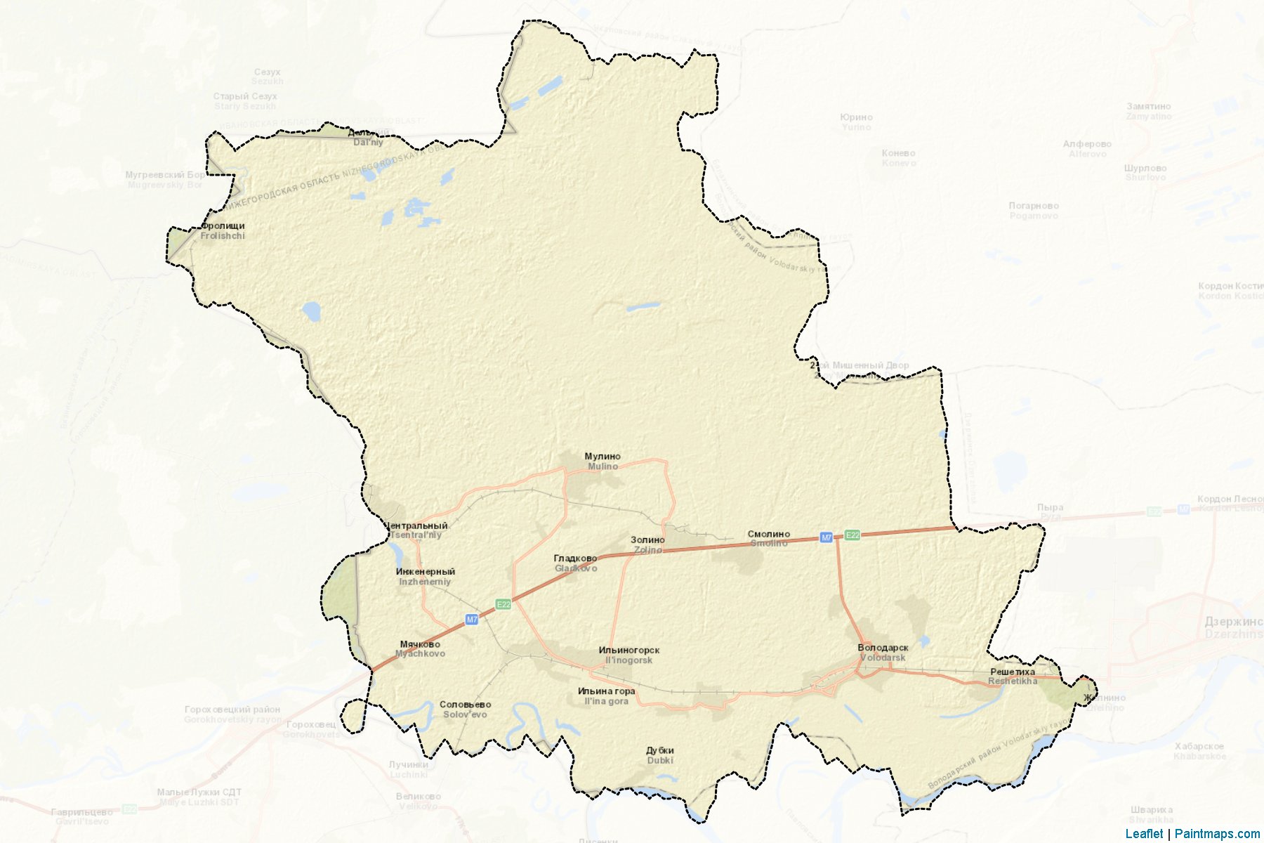 Volodarskiy (Nizhny Novgorod) Map Cropping Samples-2