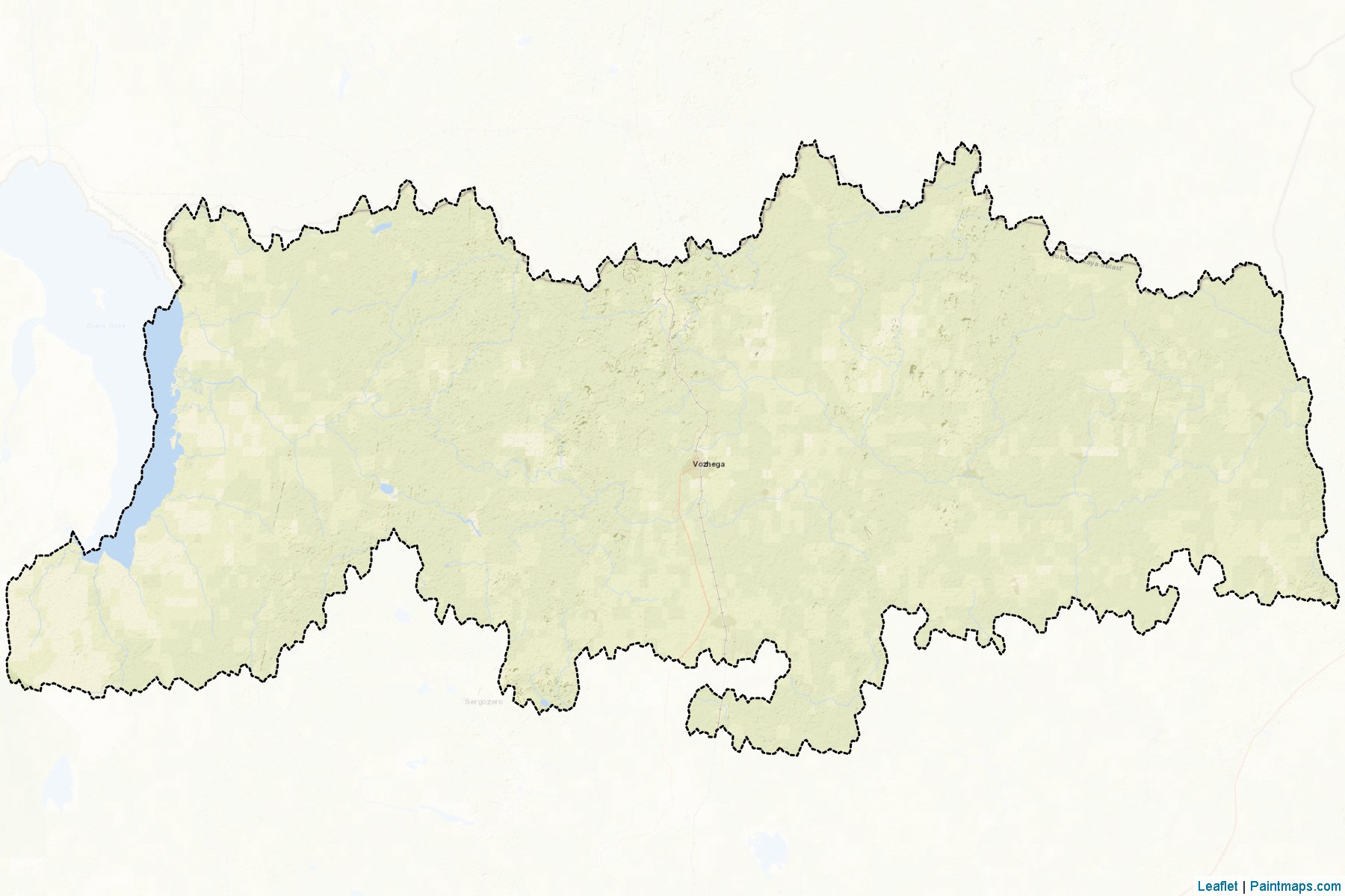 Vozhegodskiy (Vologda) Map Cropping Samples-2