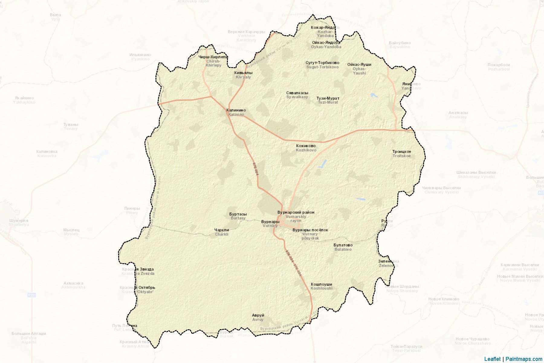 Vurnarskiy (Çuvaşistan) Haritası Örnekleri-2