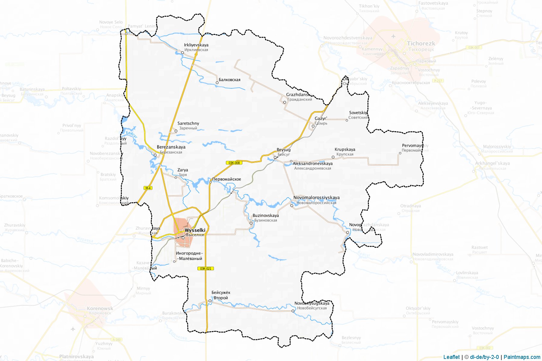 Vyselkovskiy (Krasnodar) Map Cropping Samples-1