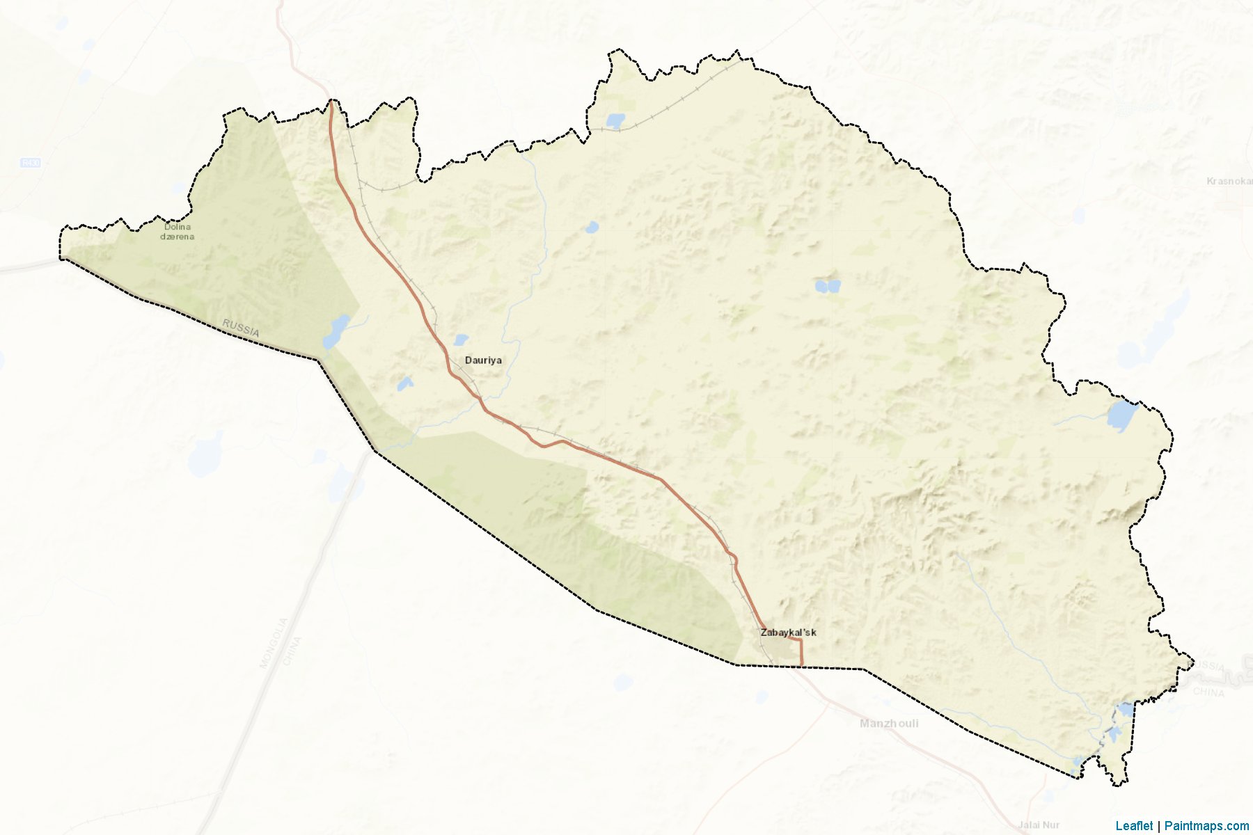 Muestras de recorte de mapas Zabajkal'skiy (Zabaykalsky)-2