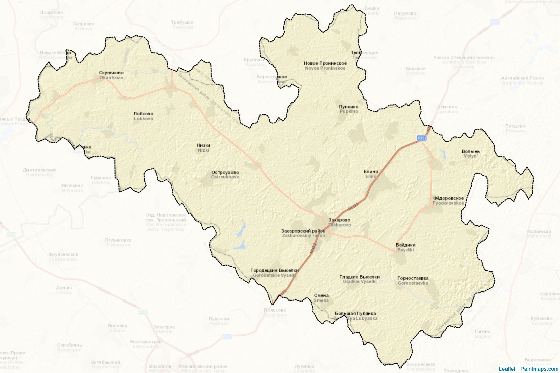 Zakharovskiy (Ryazan) Map Cropping Samples-2