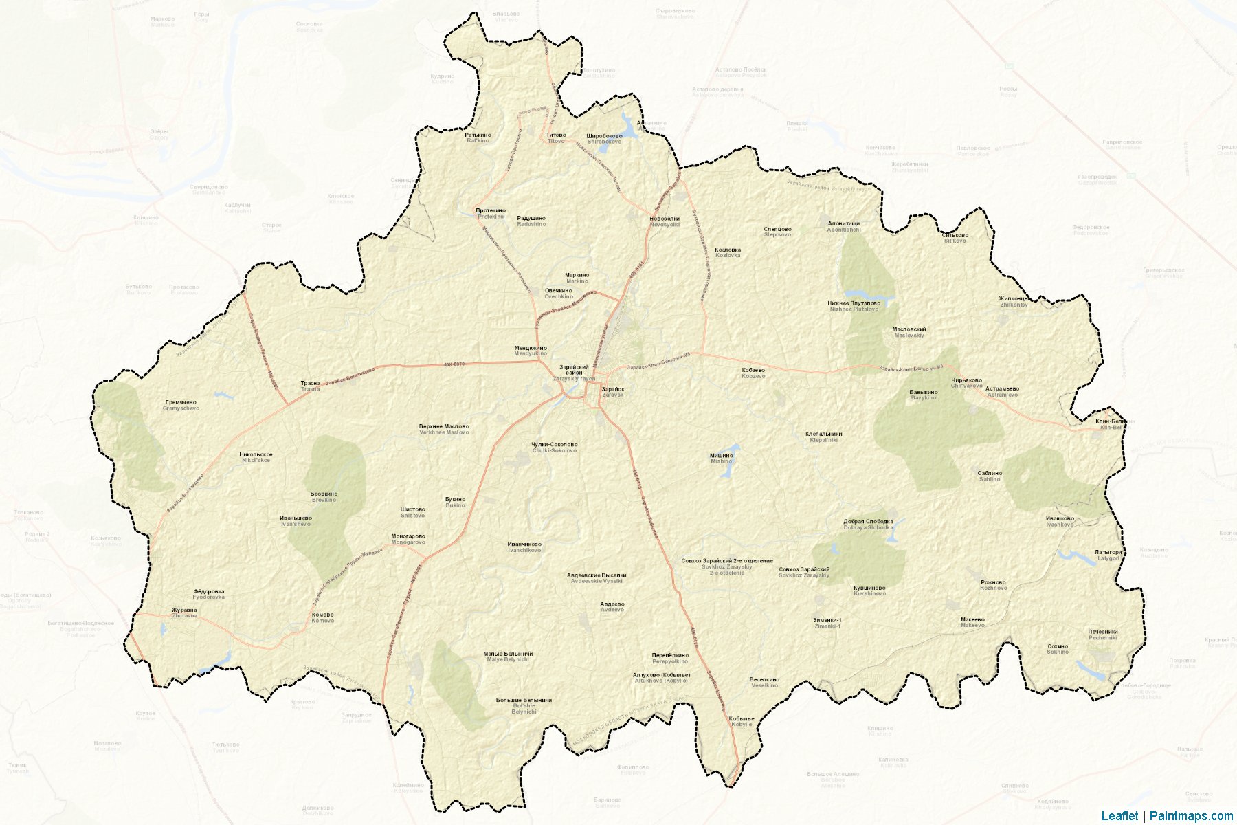 Zarajskiy (Moscow Oblast) Map Cropping Samples-2