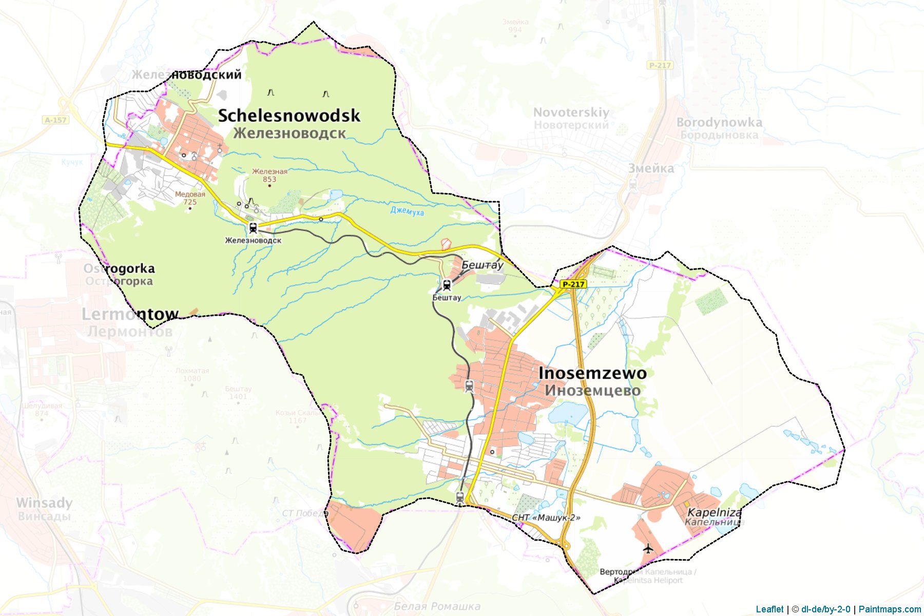 Zheleznovodsk (Stavropol) Map Cropping Samples-1