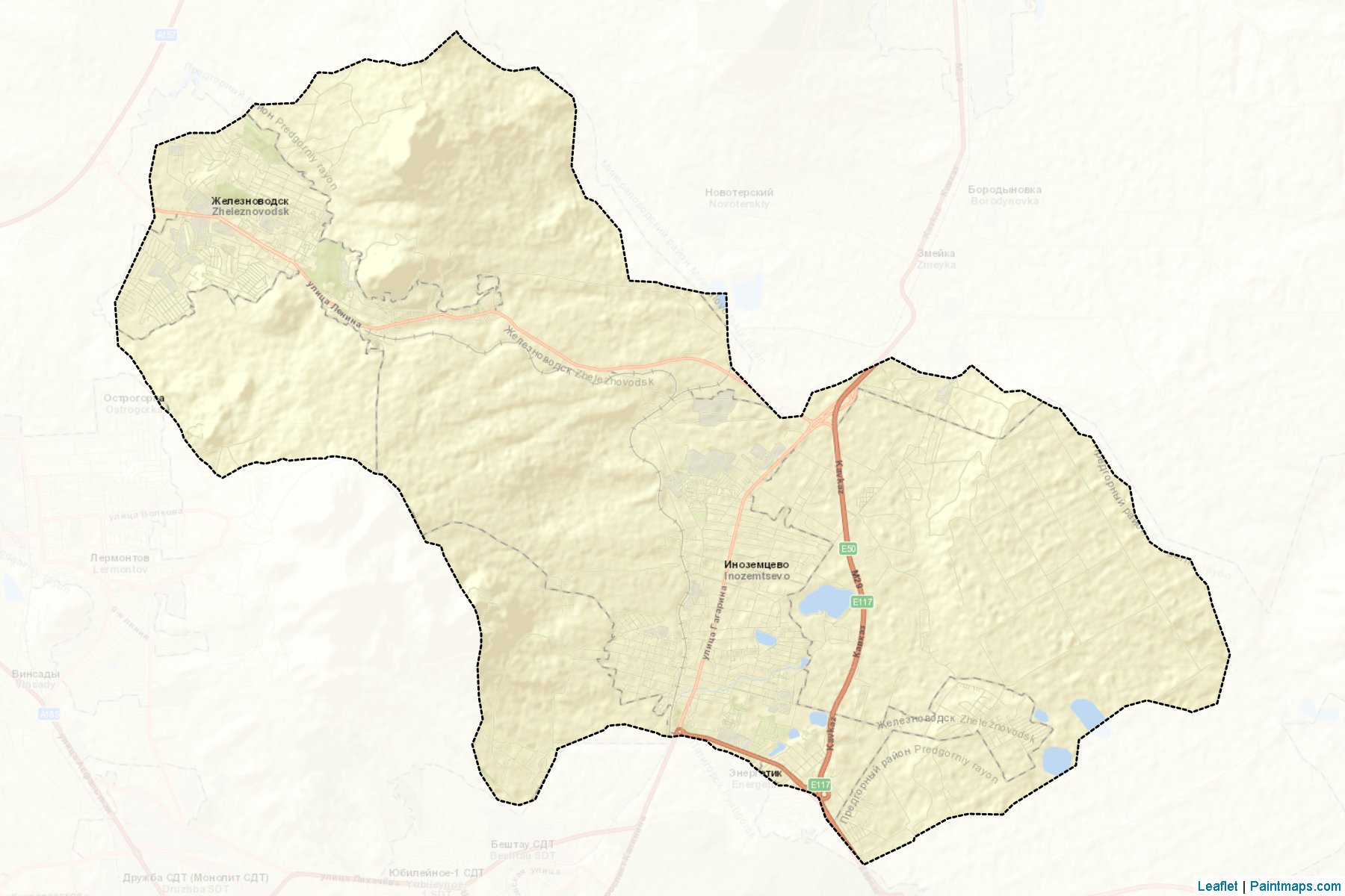 Zheleznovodsk (Stavropol) Map Cropping Samples-2