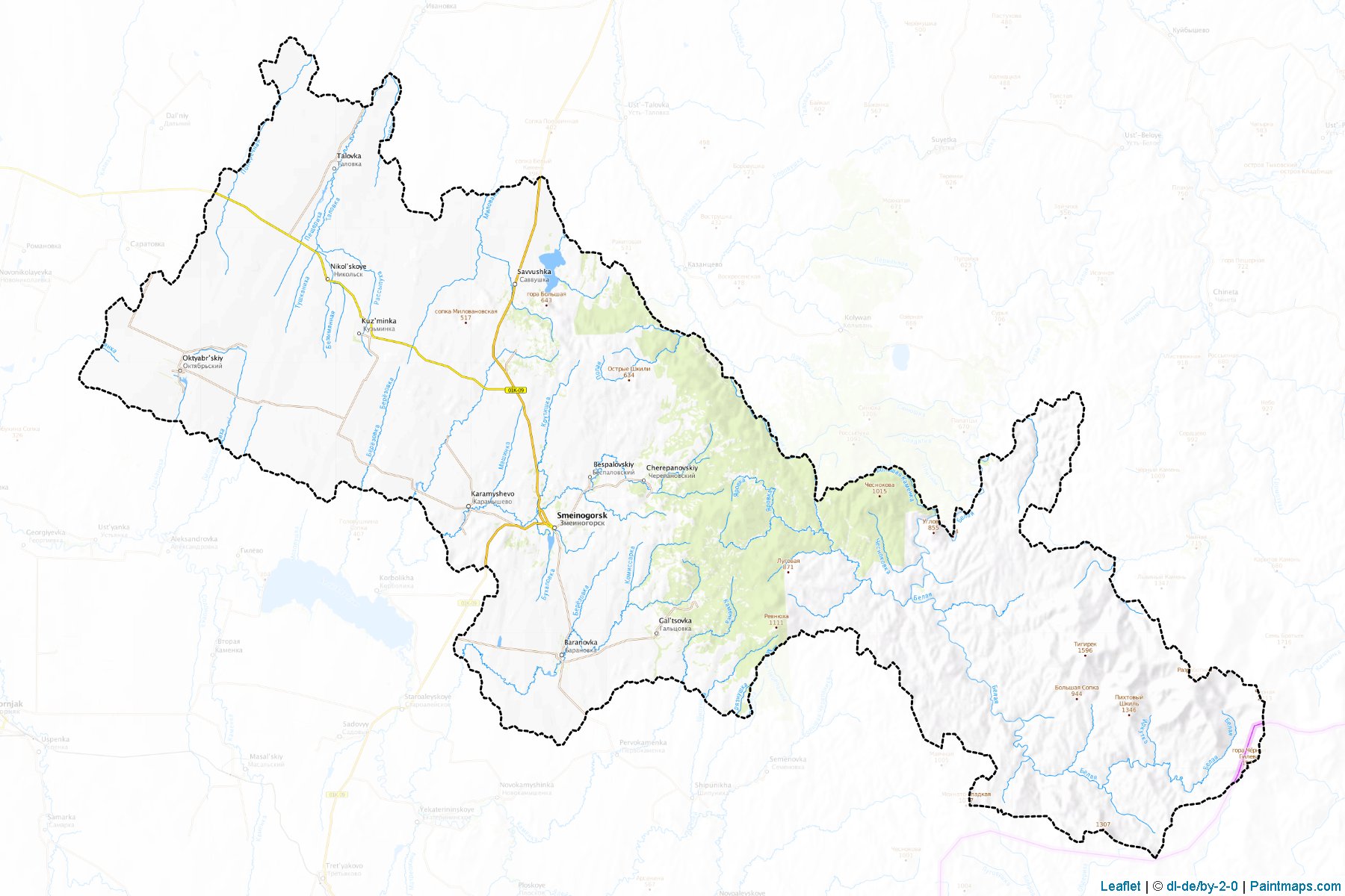 Zmeinogorskiy (Altai) Map Cropping Samples-1