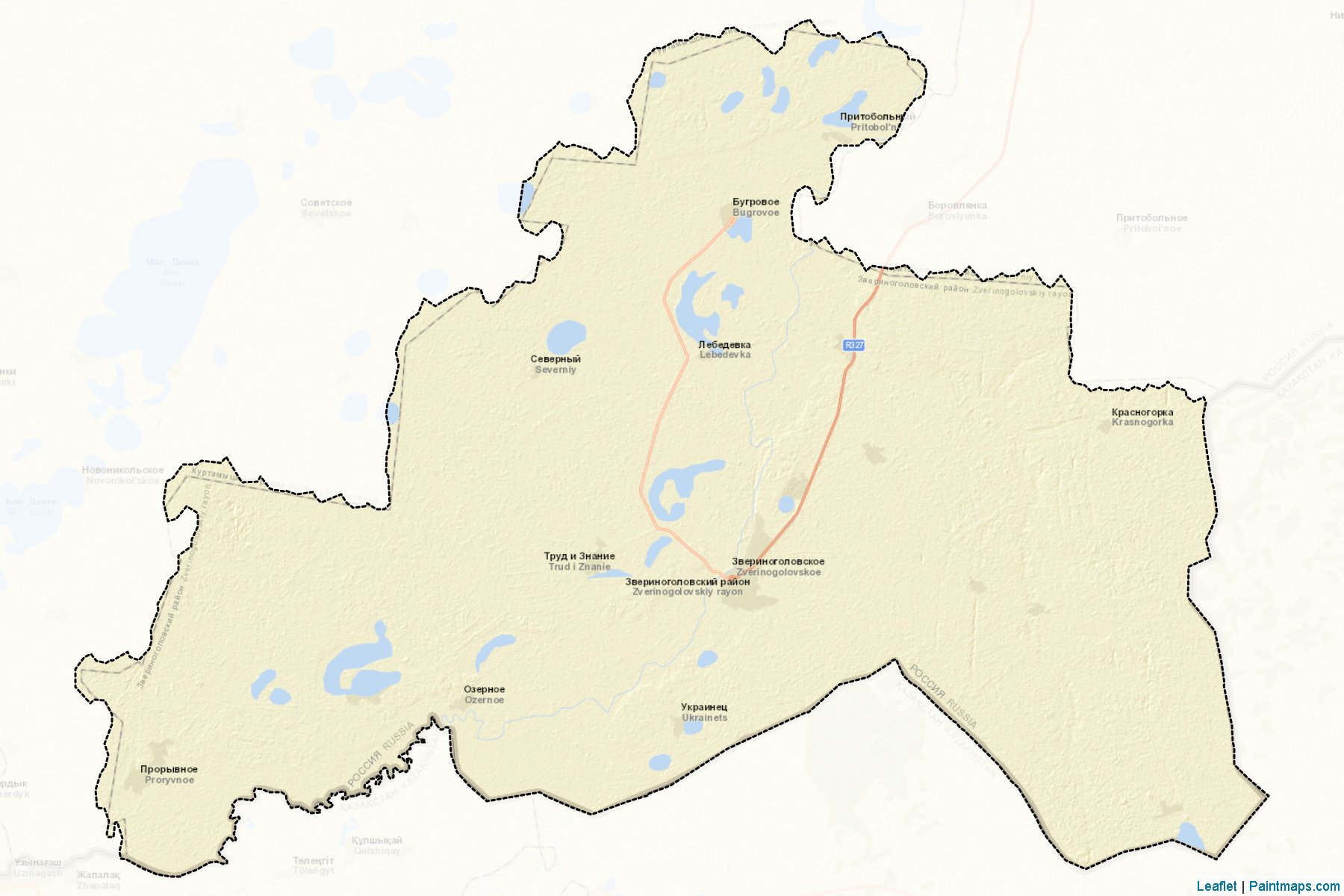 Zverinogolovskiy (Kurgan) Map Cropping Samples-2