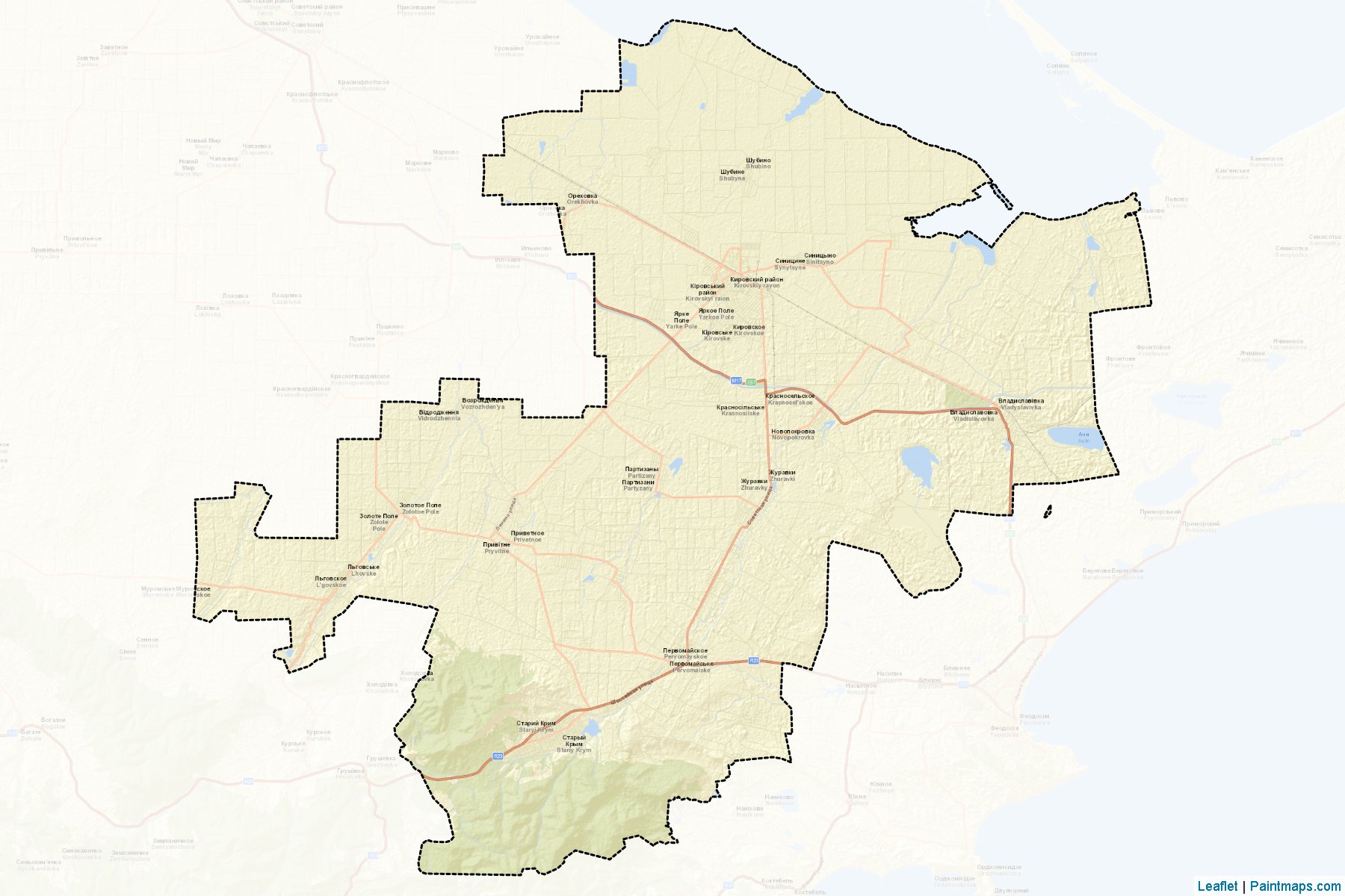 Kirovskyi (Crimea) Map Cropping Samples-2