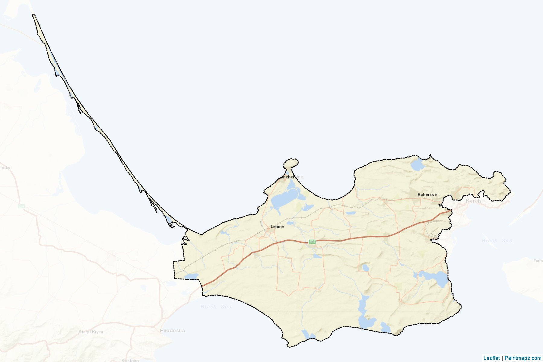 Leninskyi (Crimea) Map Cropping Samples-2