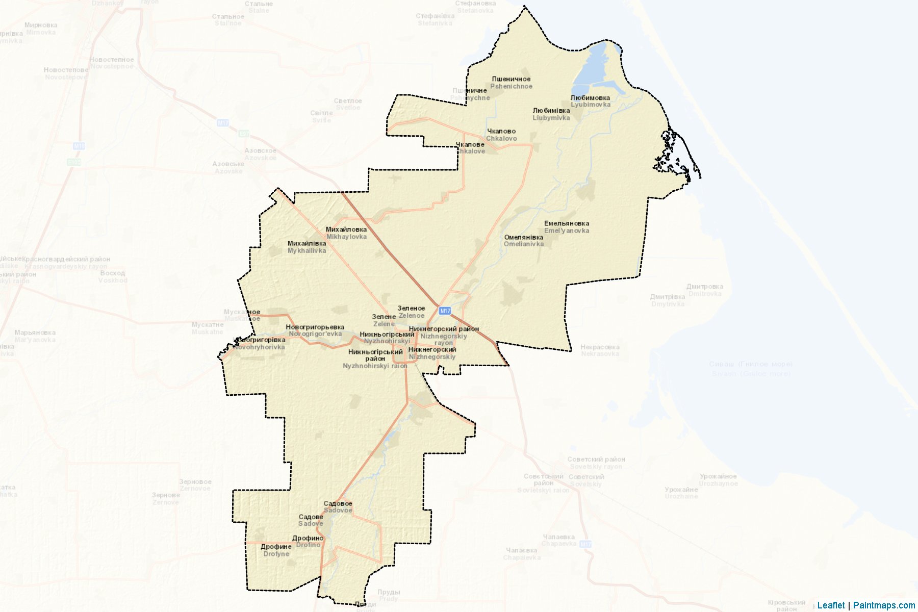 Nyzhnohirskyi (Crimea) Map Cropping Samples-2