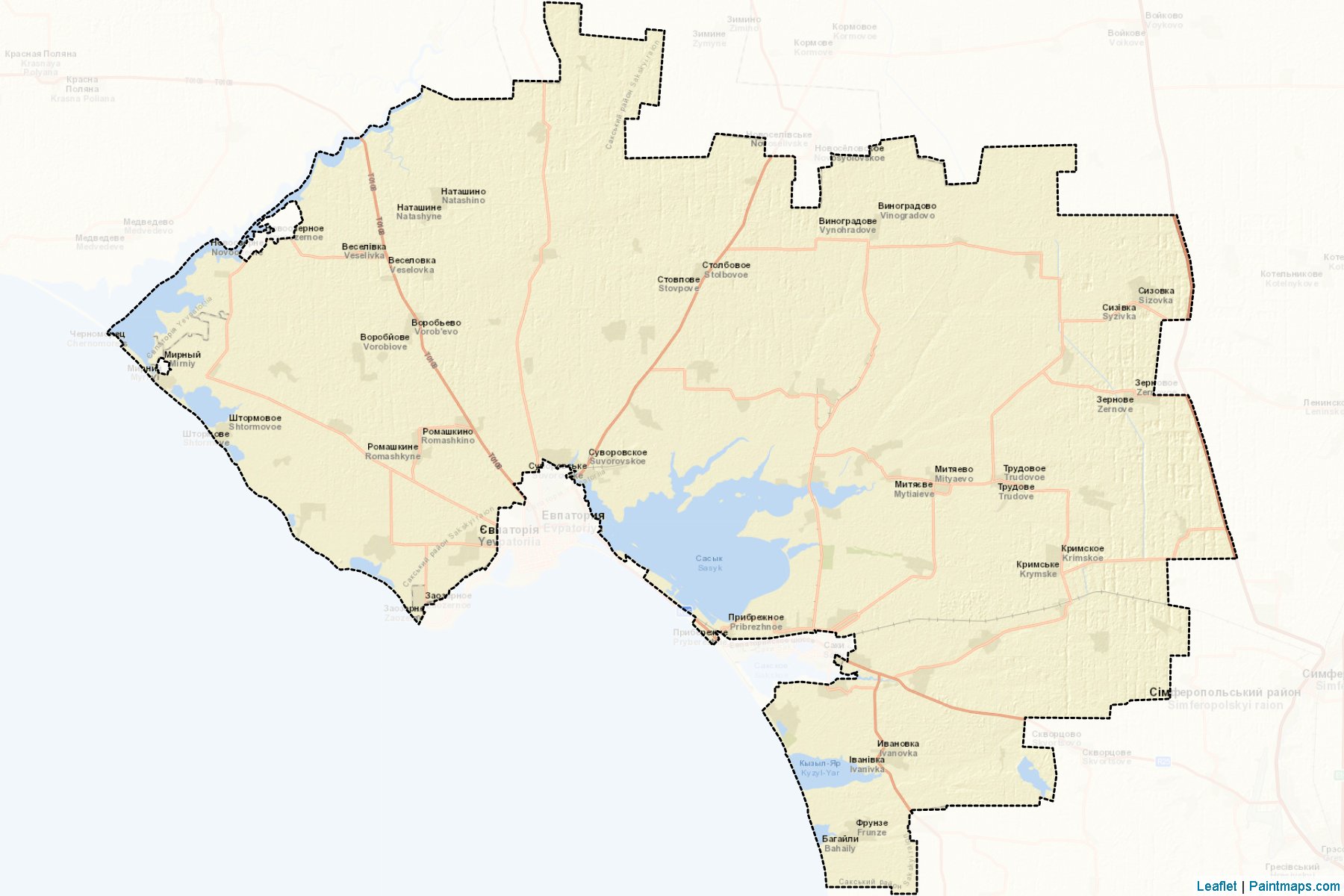 Sakskyi (Crimea) Map Cropping Samples-2