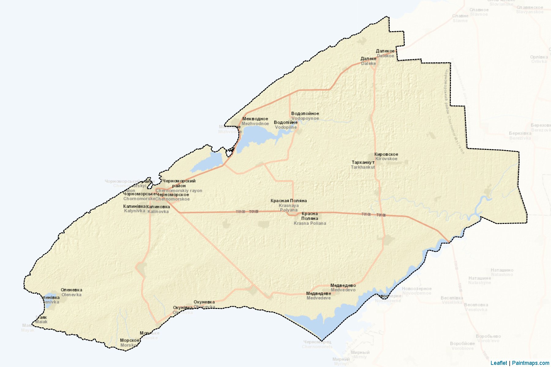 Chornomorskyi (Crimea) Map Cropping Samples-2