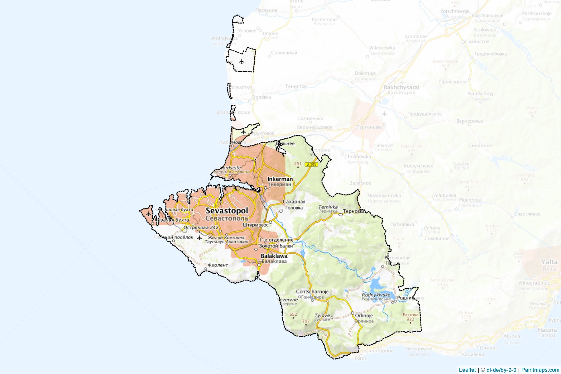 Sevastopolska (Crimea) Map Cropping Samples-1