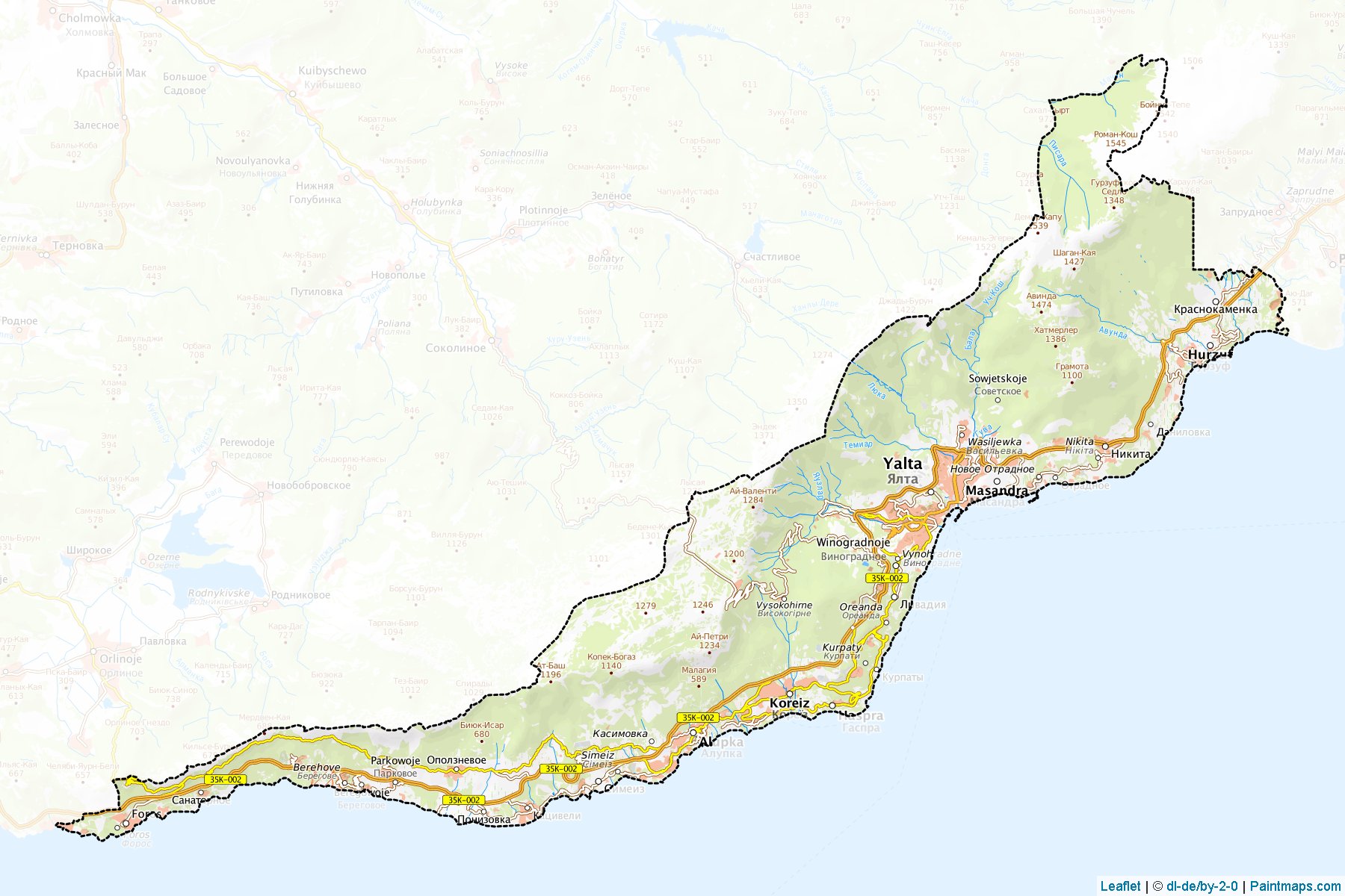 Yaltynska (Crimea) Map Cropping Samples-1