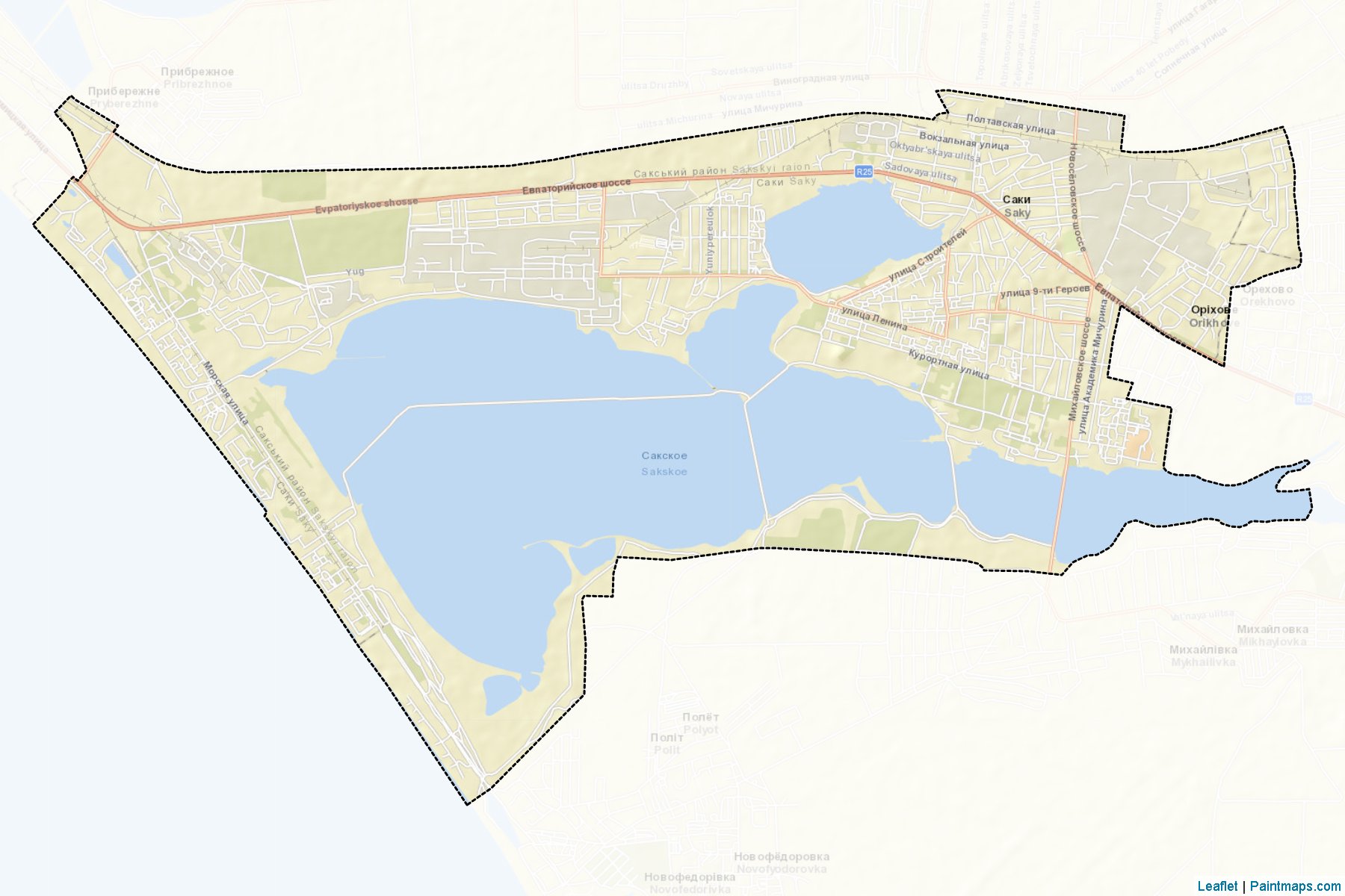 Sakska (Crimea) Map Cropping Samples-2