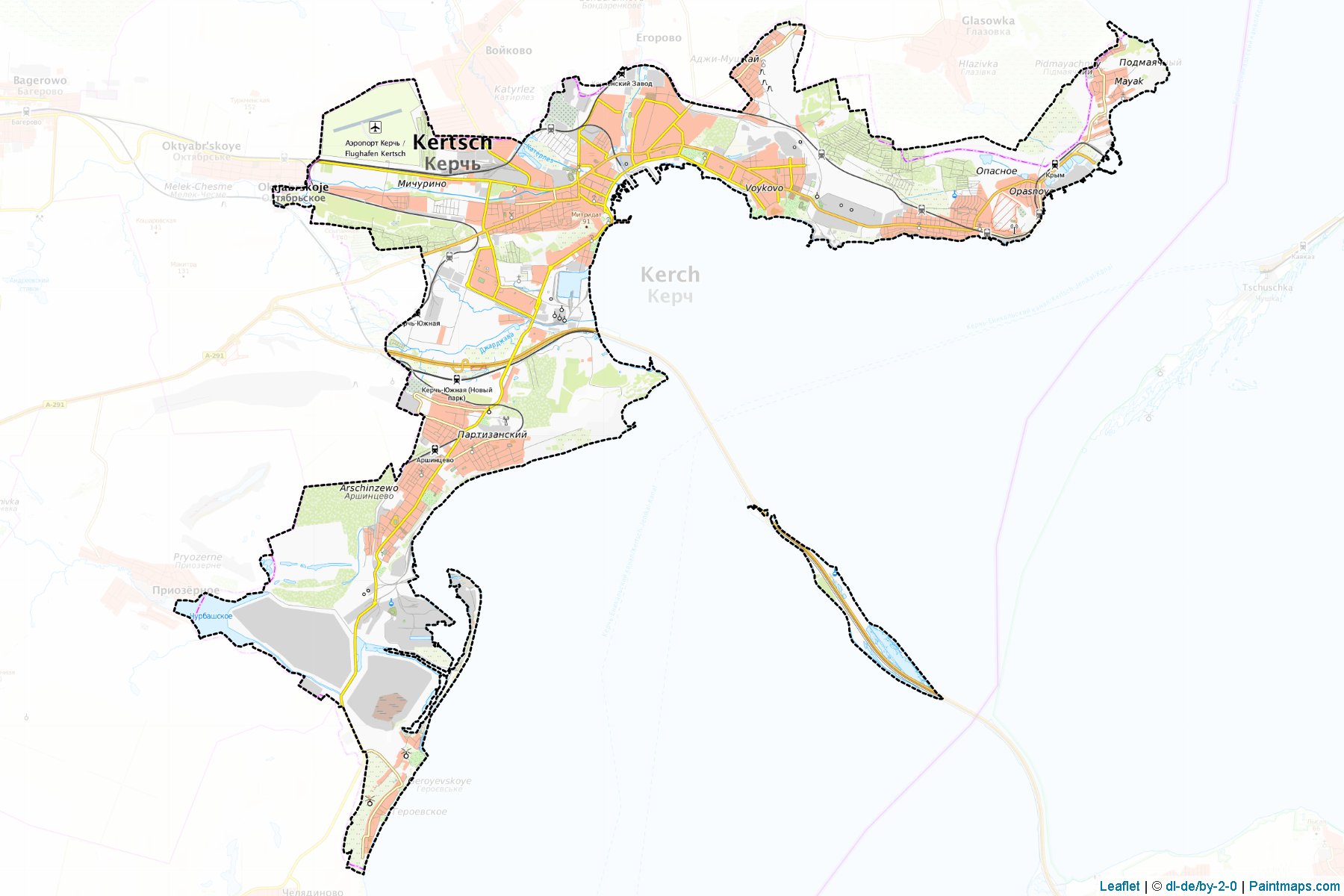Kerchenska (Crimea) Map Cropping Samples-1