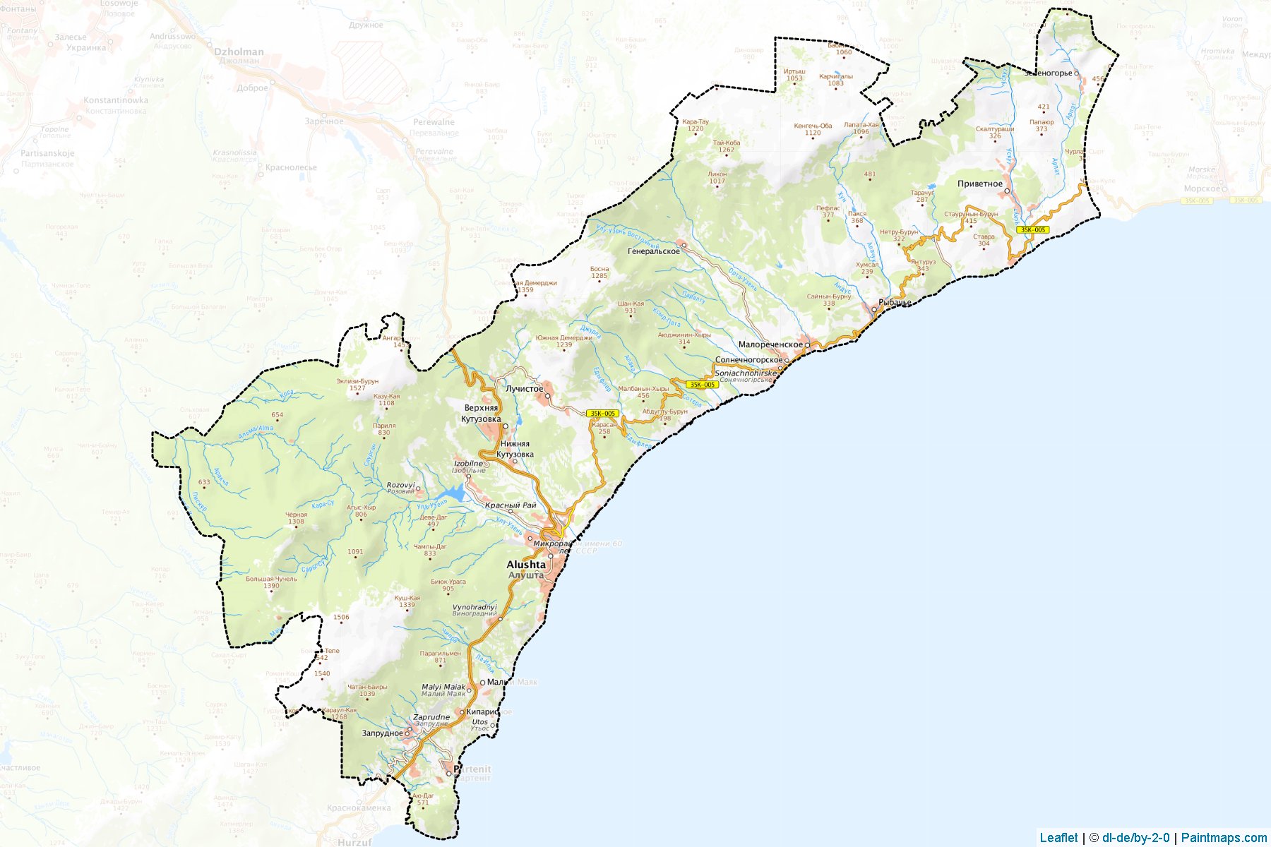 Alushtynska (Crimea) Map Cropping Samples-1