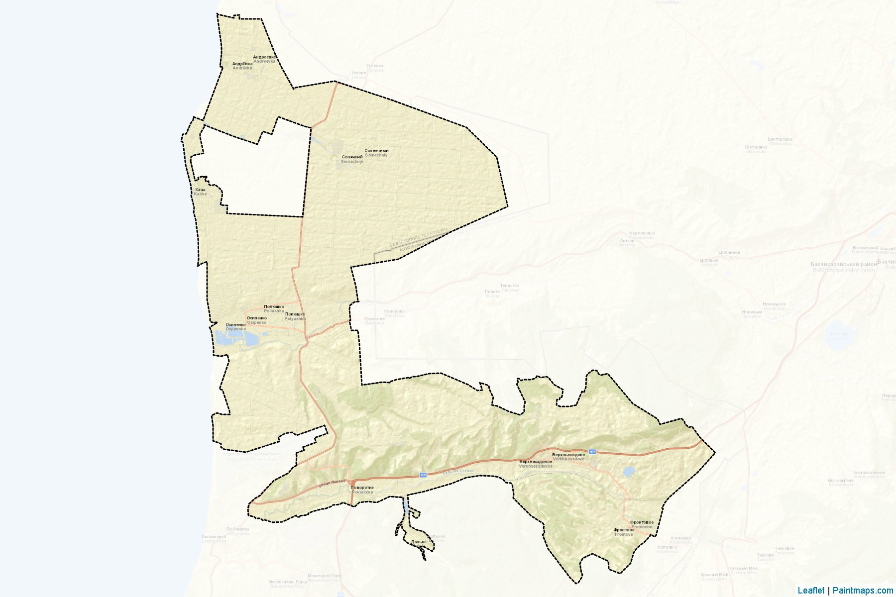 Nakhimovskyi (Crimea) Map Cropping Samples-2