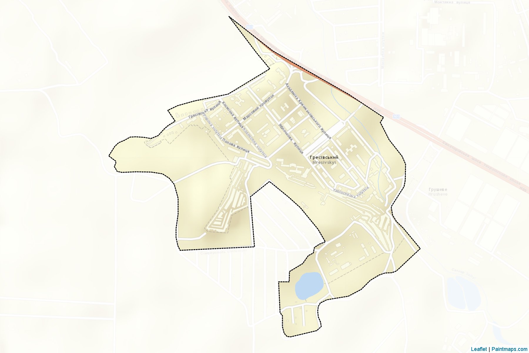 Hresivska (Crimea) Map Cropping Samples-2